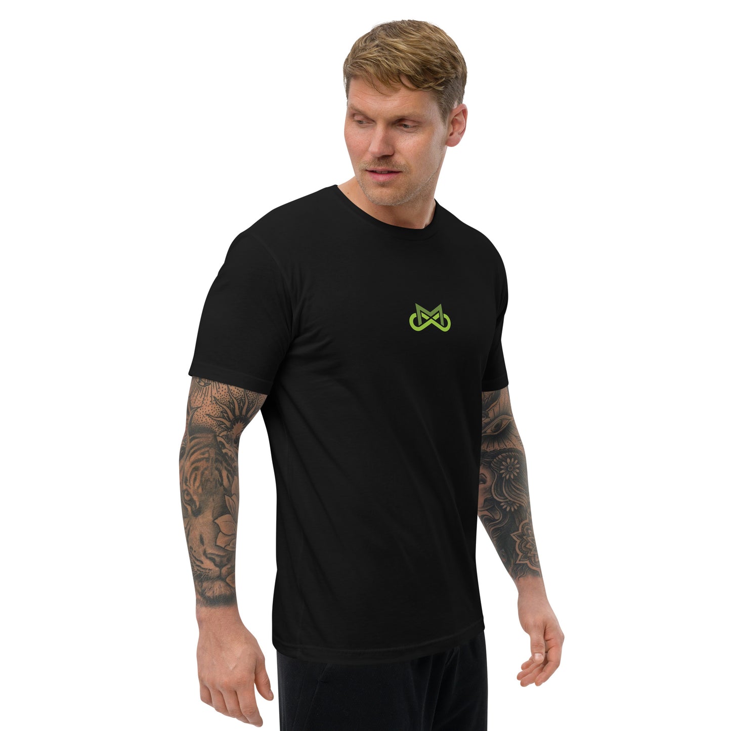 Lime Green Ribbon Men's Non-Hodgkin Lymphoma T-Shirt - Strength & Support, cancer awareness