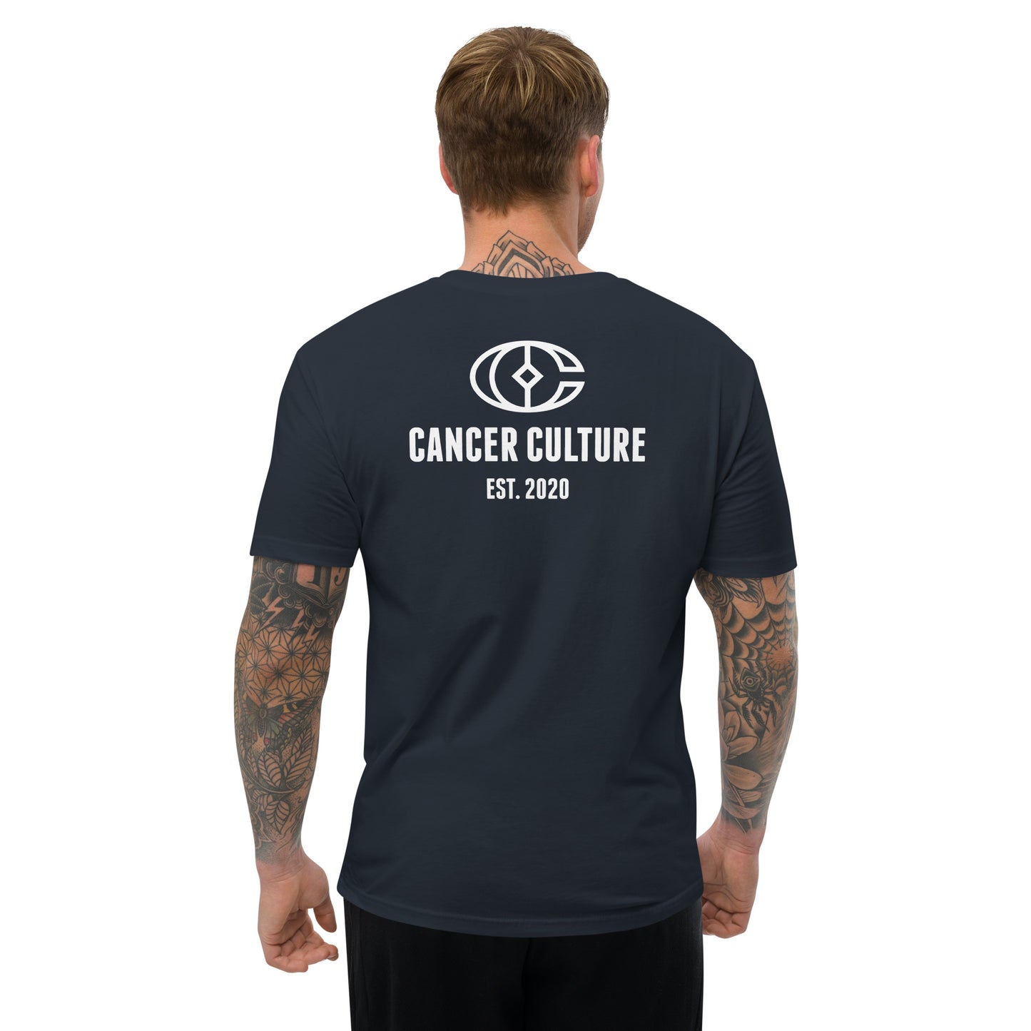 Standing Strong: Men's Cancer Awareness Black t-Shirt, cancer survivor