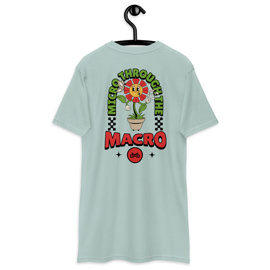 Men’s Flower Power Embroidered premium heavyweight tee