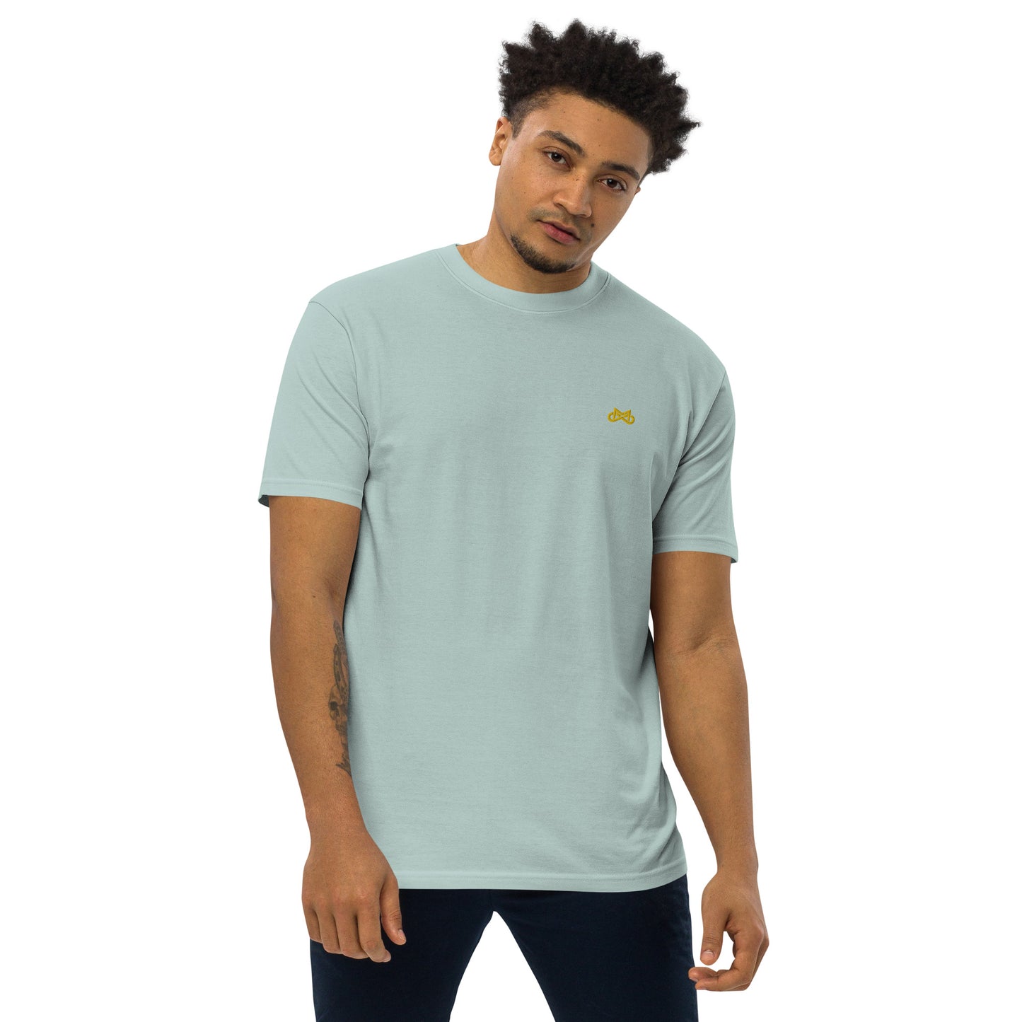 Micro Through Men’s premium tee w/ Embroidery