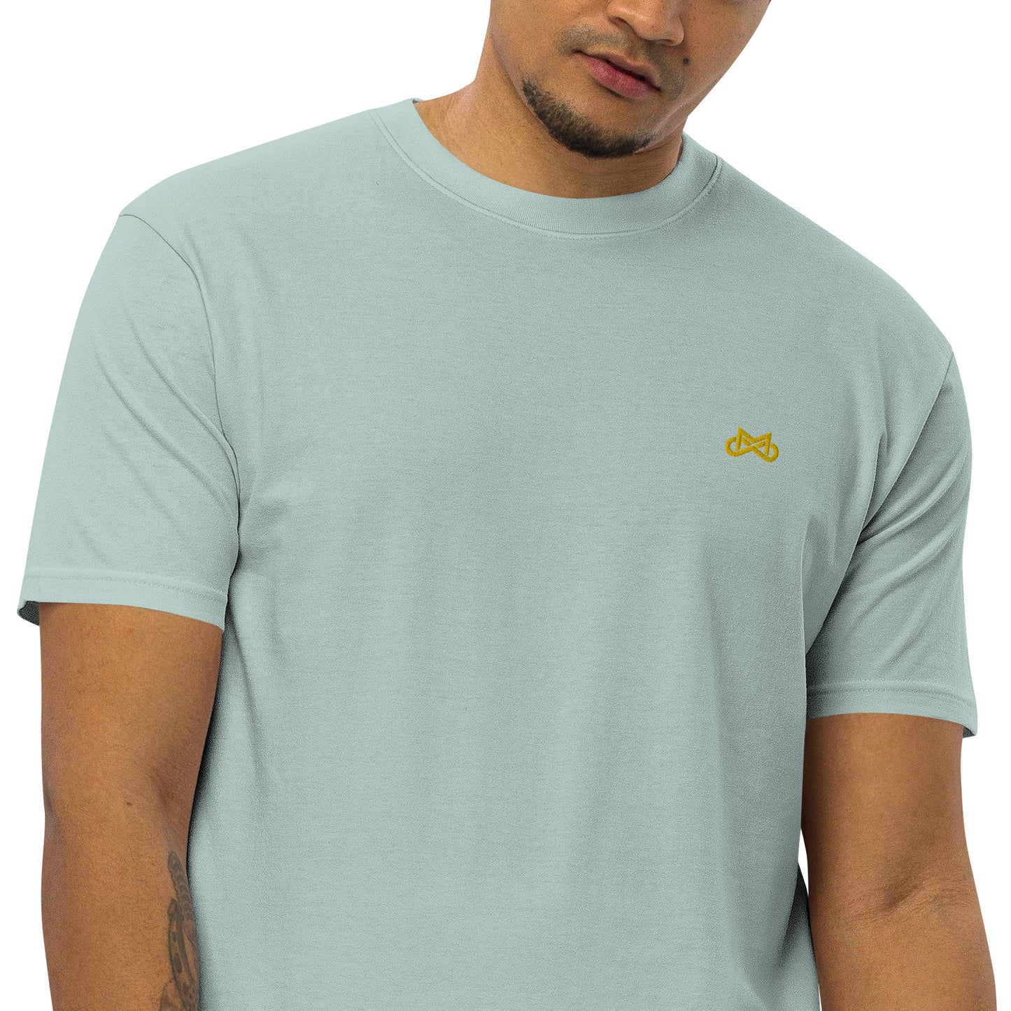 Micro Through Men’s premium tee w/ Embroidery