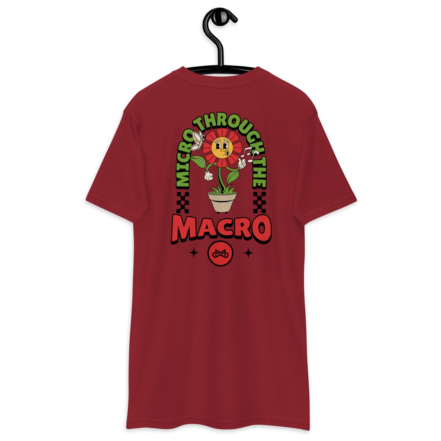 Hope Blooms Strong: Men's Embroidered Flower Power Tee (Cancer Awareness)
