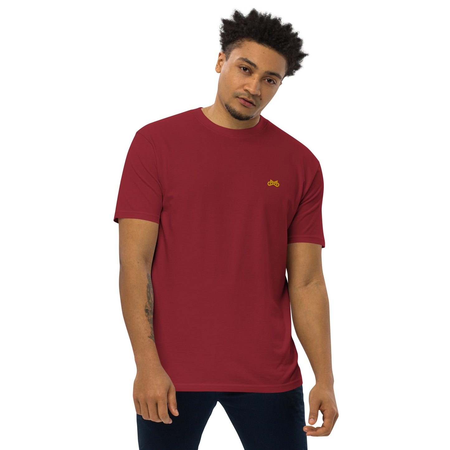 Micro Through Men’s premium tee w/ Embroidery