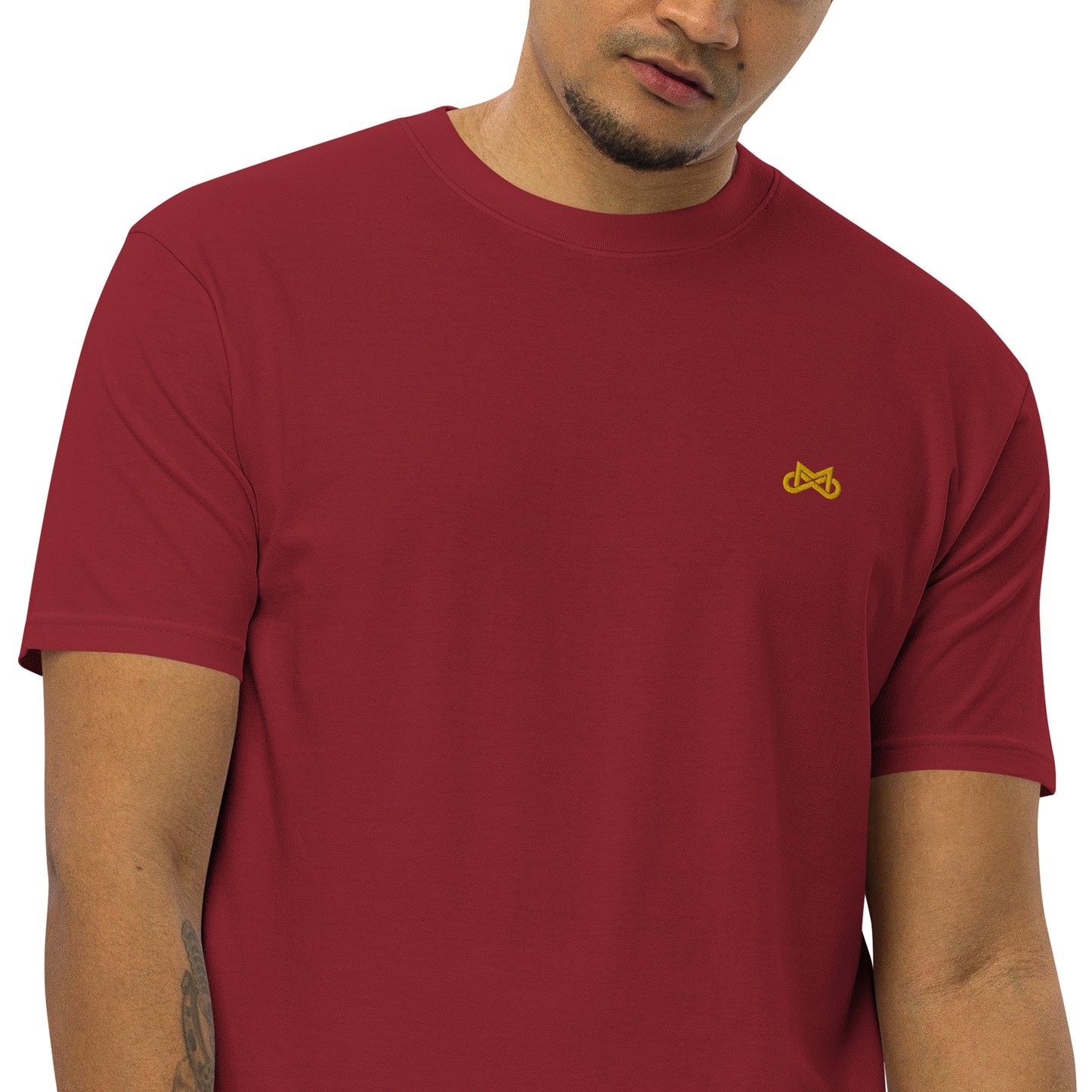Micro Through Men’s premium tee w/ Embroidery