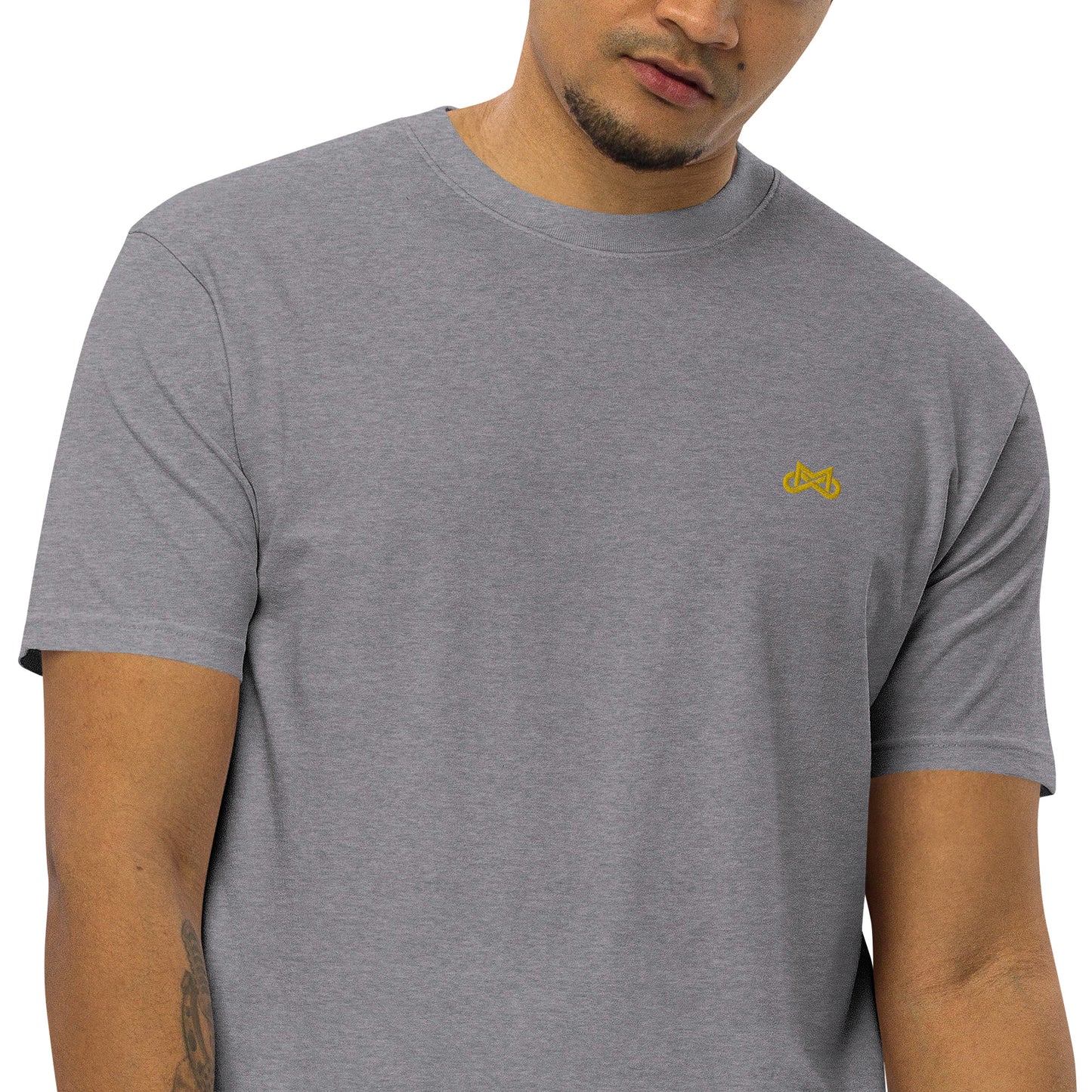 Micro Through Men’s premium tee w/ Embroidery