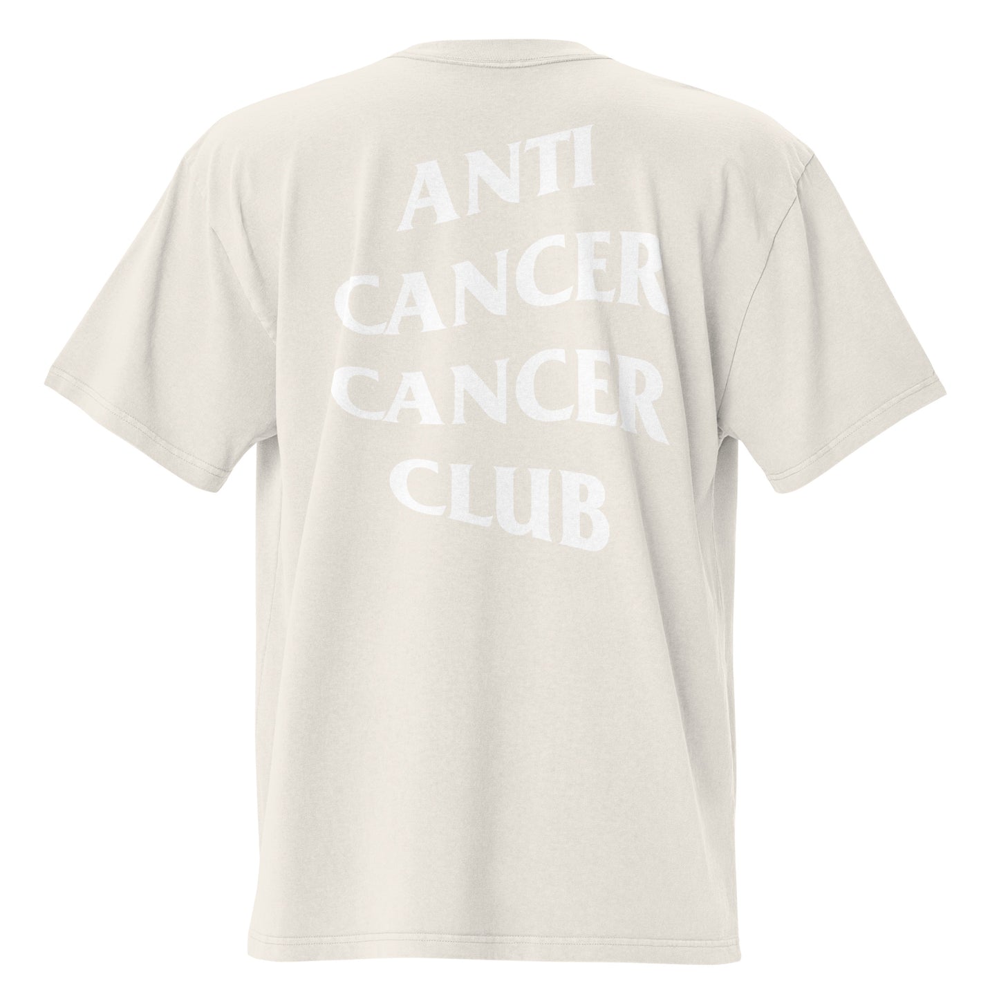 Cancer Club Unisex Oversized faded t-shirt