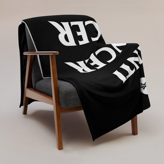 Anti Cancer Cancer Club Throw Blanket | Soft, Cozy, Supportive Gift for Cancer Fighters and Survivors