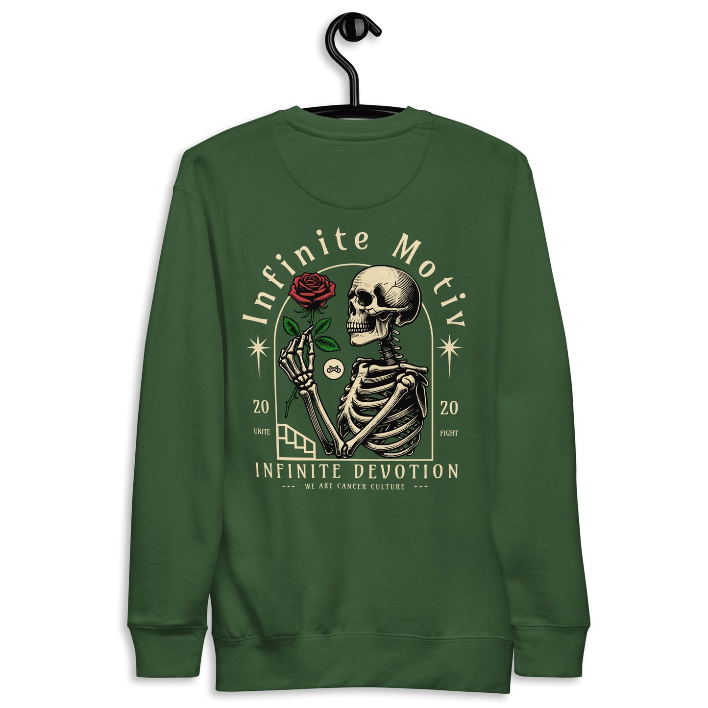 Unisex Premium Devotion Sweatshirt by Infinite Motiv | Comfortable, Stylish, and. Purpose-Driven Cancer Awareness Apparel