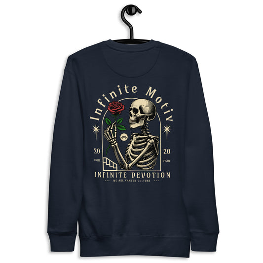 Unisex Premium Devotion Sweatshirt by Infinite Motiv | Comfortable, Stylish, and. Purpose-Driven Cancer Awareness Apparel