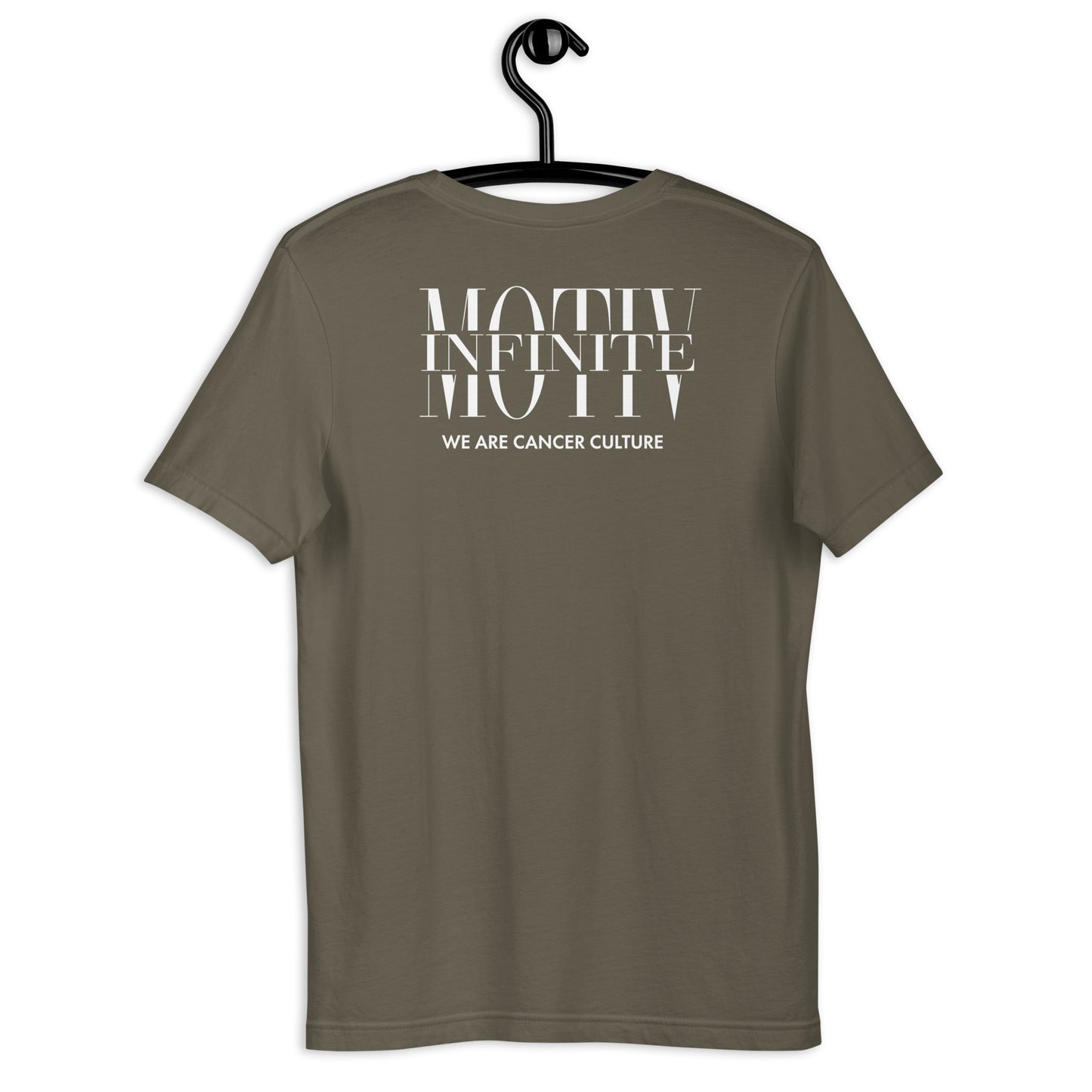 Unisex Stacked Motiv White Ink T-Shirt by Infinite Motiv | Soft, Breathable, Everyday Comfort