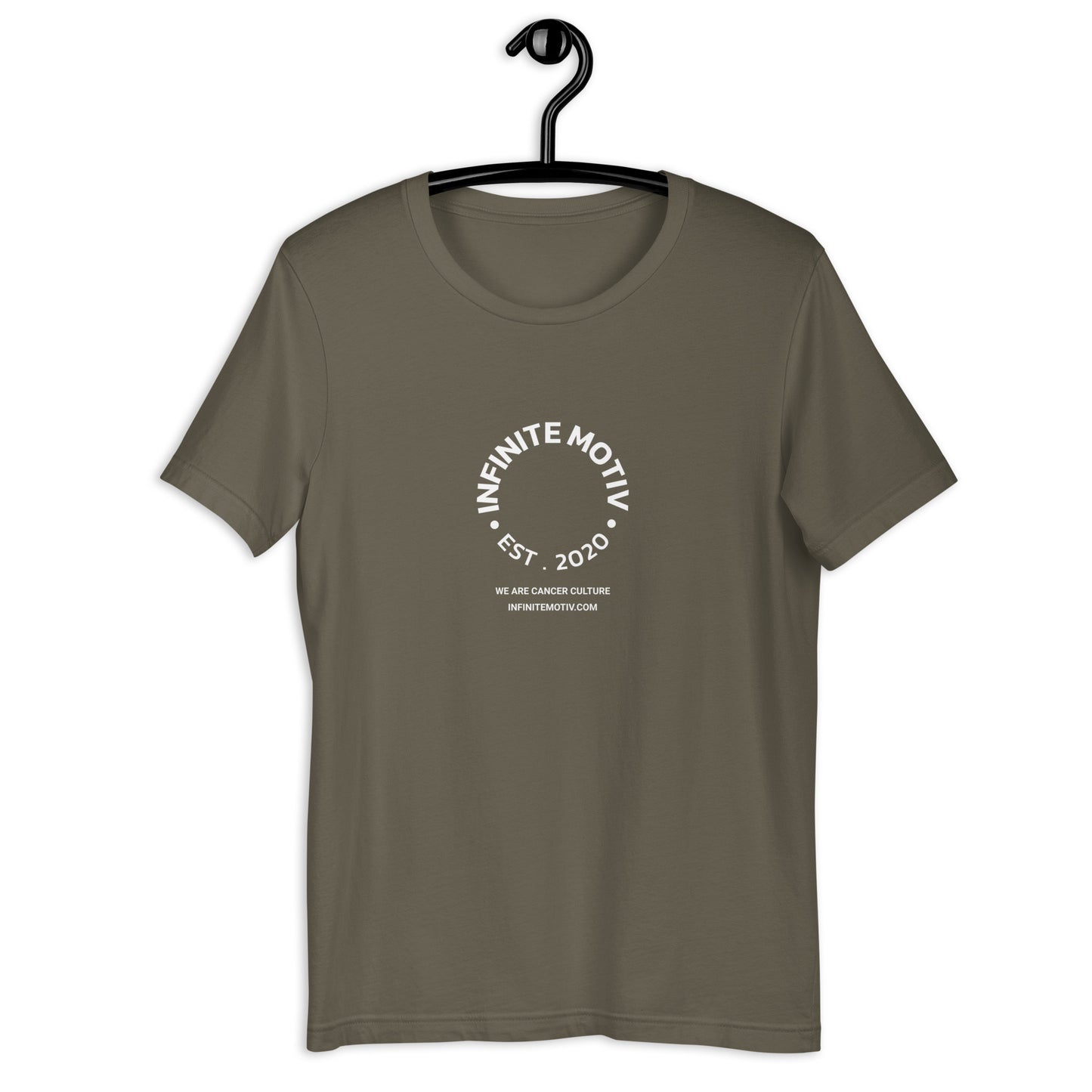 Full Circle White Cancer Awareness Unisex T-Shirt by Infinite Motiv | Soft, Lightweight Comfort for Everday Style