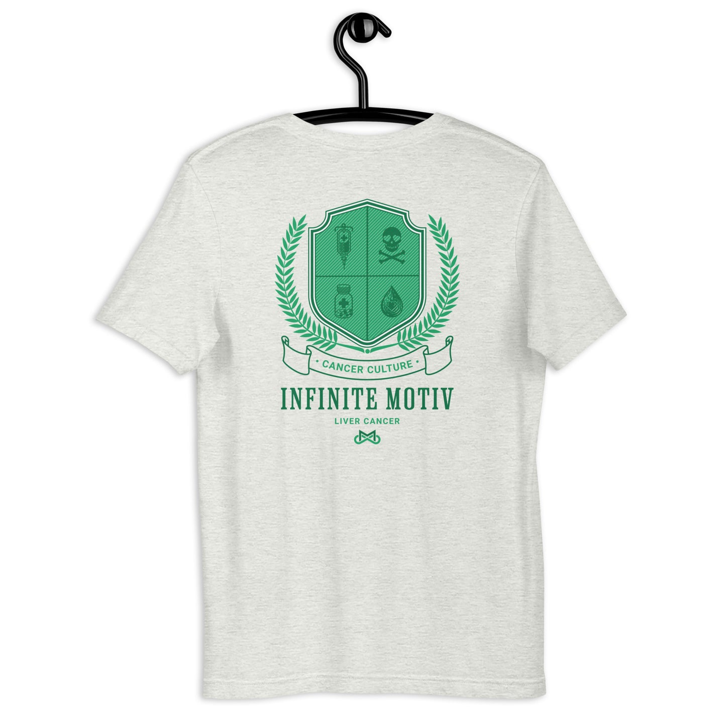 Unisex Liver Cancer Crest Embroidered t-shirt