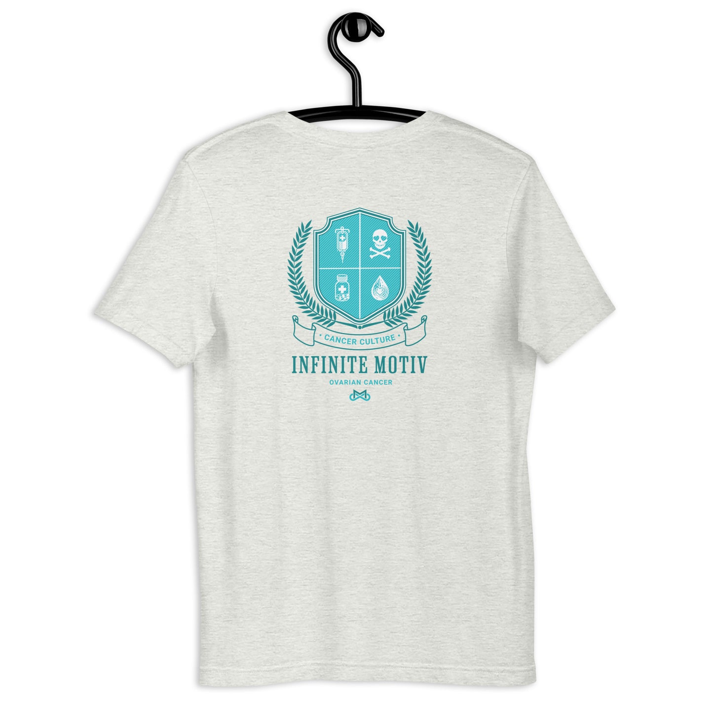 Unisex Ovarian Cancer Crest Embroidered t-shirt