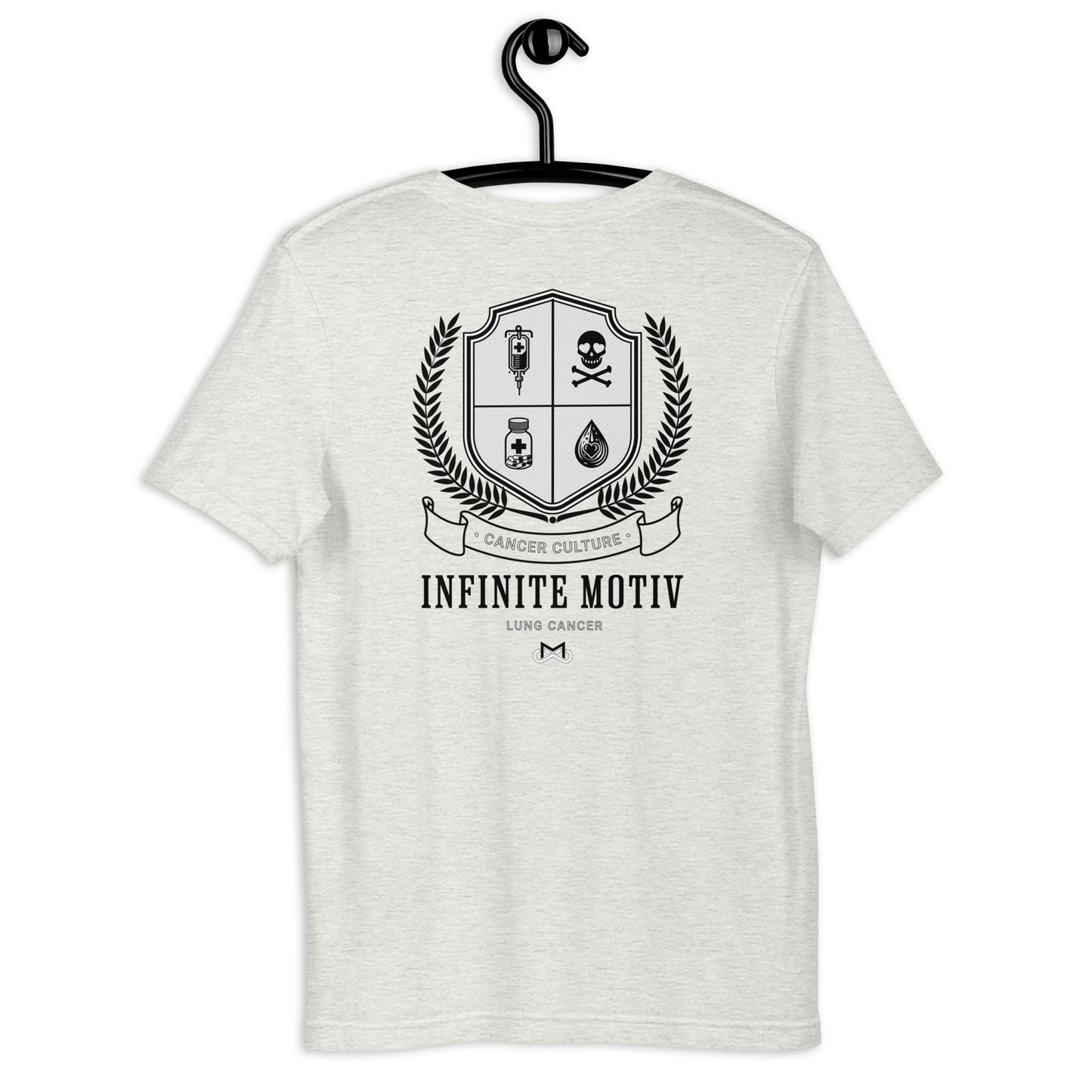 Unisex Lung Cancer Crest Embroidered t-shirt