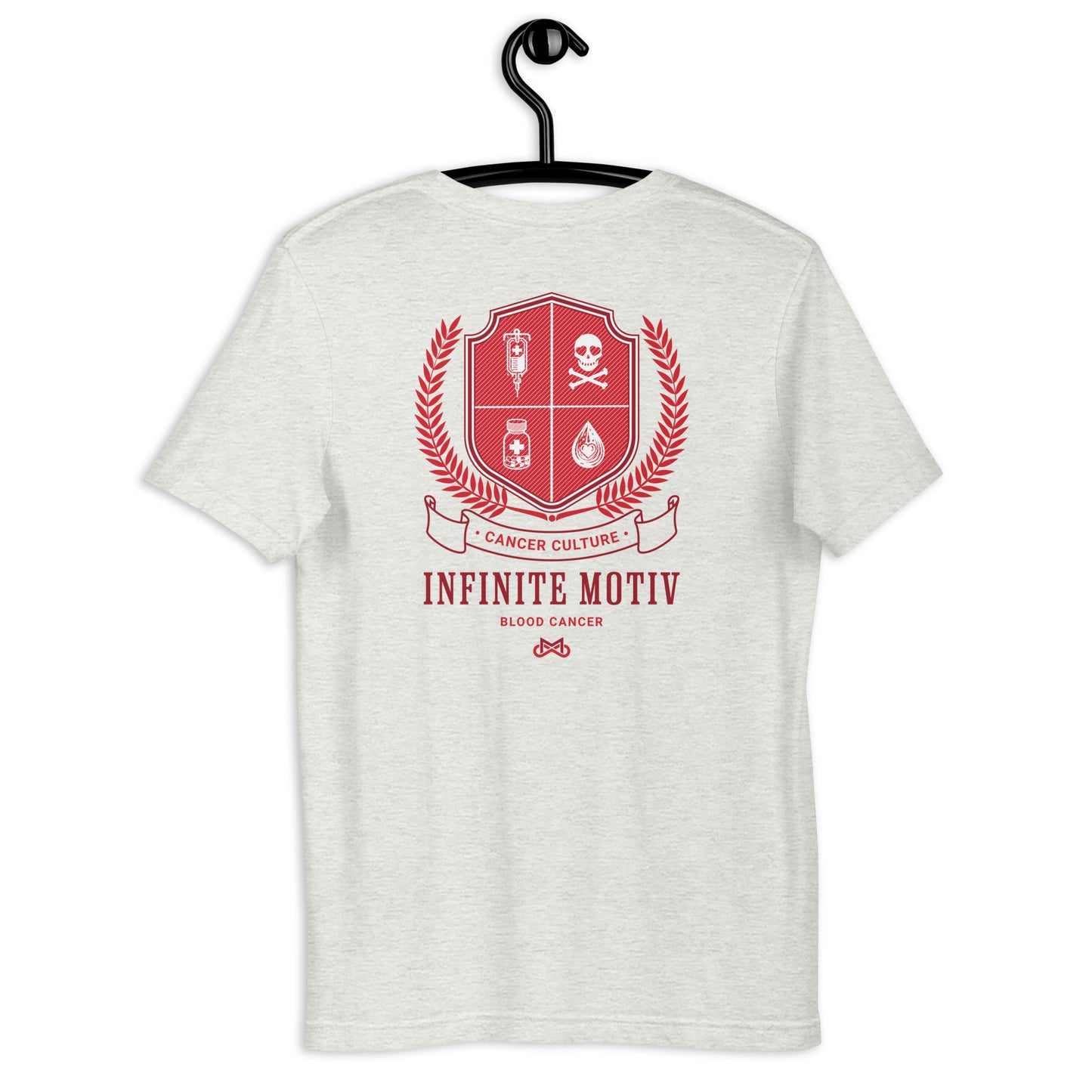 Unisex Blood Cancer Crest Embroidered t-shirt