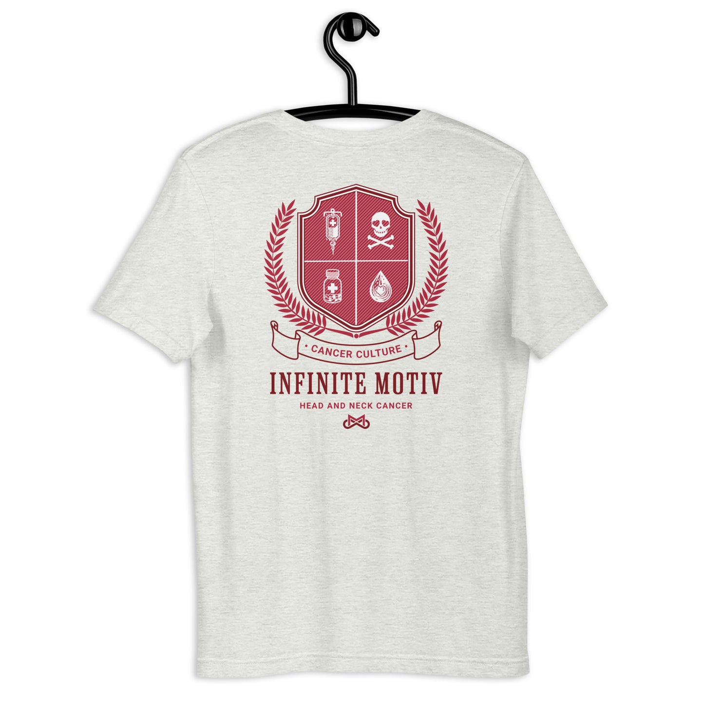 Unisex Head and Neck Cancer Crest Embroidered t-shirt