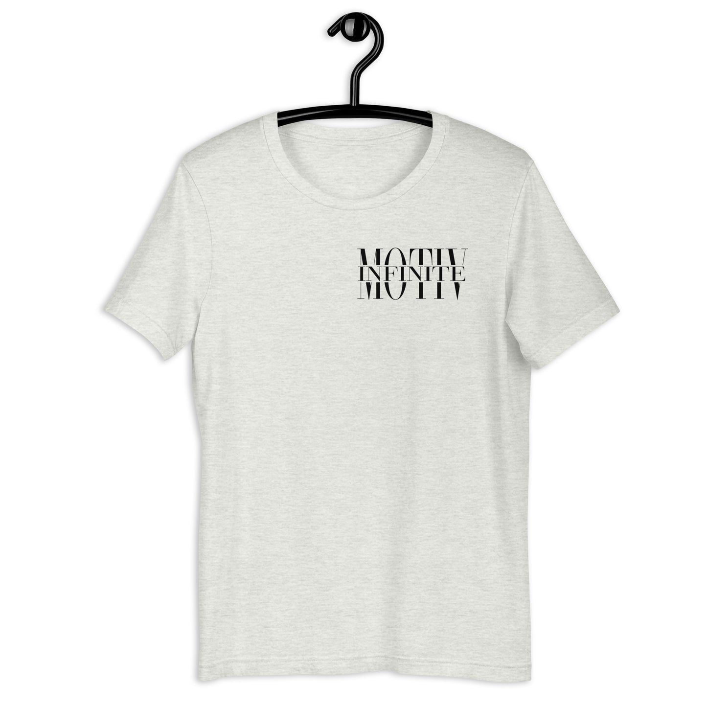 Unisex Stacked Motiv Black Ink T-Shirt by Infinite Motiv | Soft, Breathable, Everday Comfort