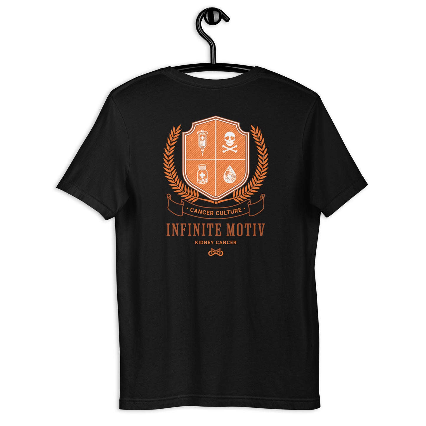 Unisex Kidney Cancer Crest Embroidered t-shirt