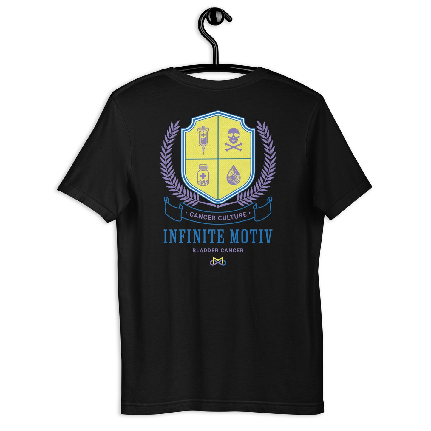 Unisex Bladder Cancer Crest Embroidered t-shirt