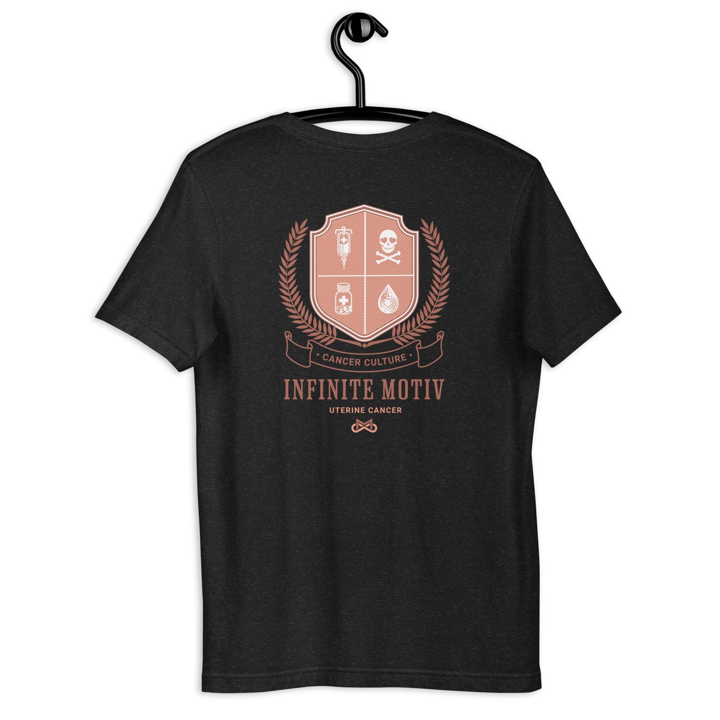 Unisex Uterine Cancer Crest Embroidered t-shirt