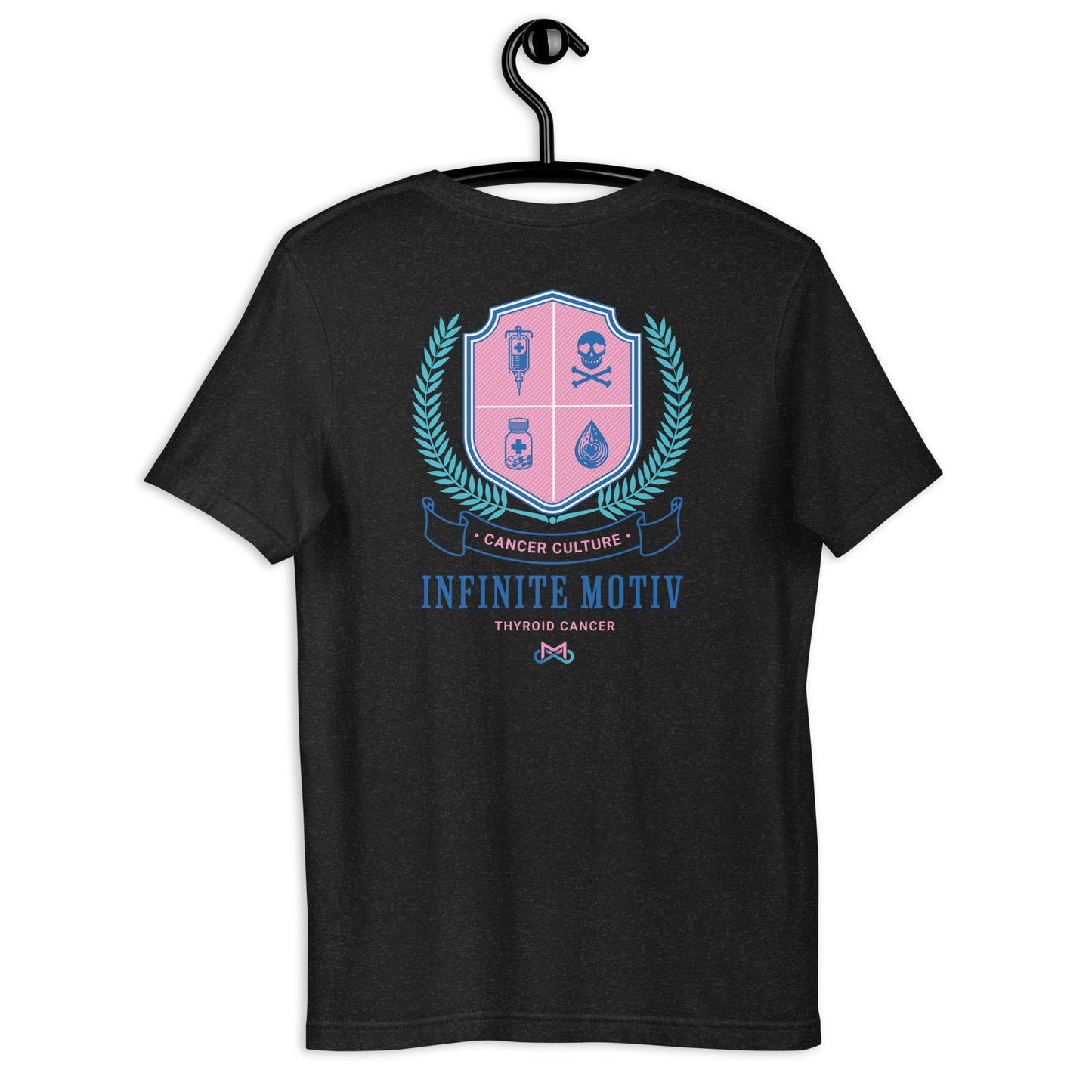 Unisex Thyroid Cancer Crest Embroidered t-shirt
