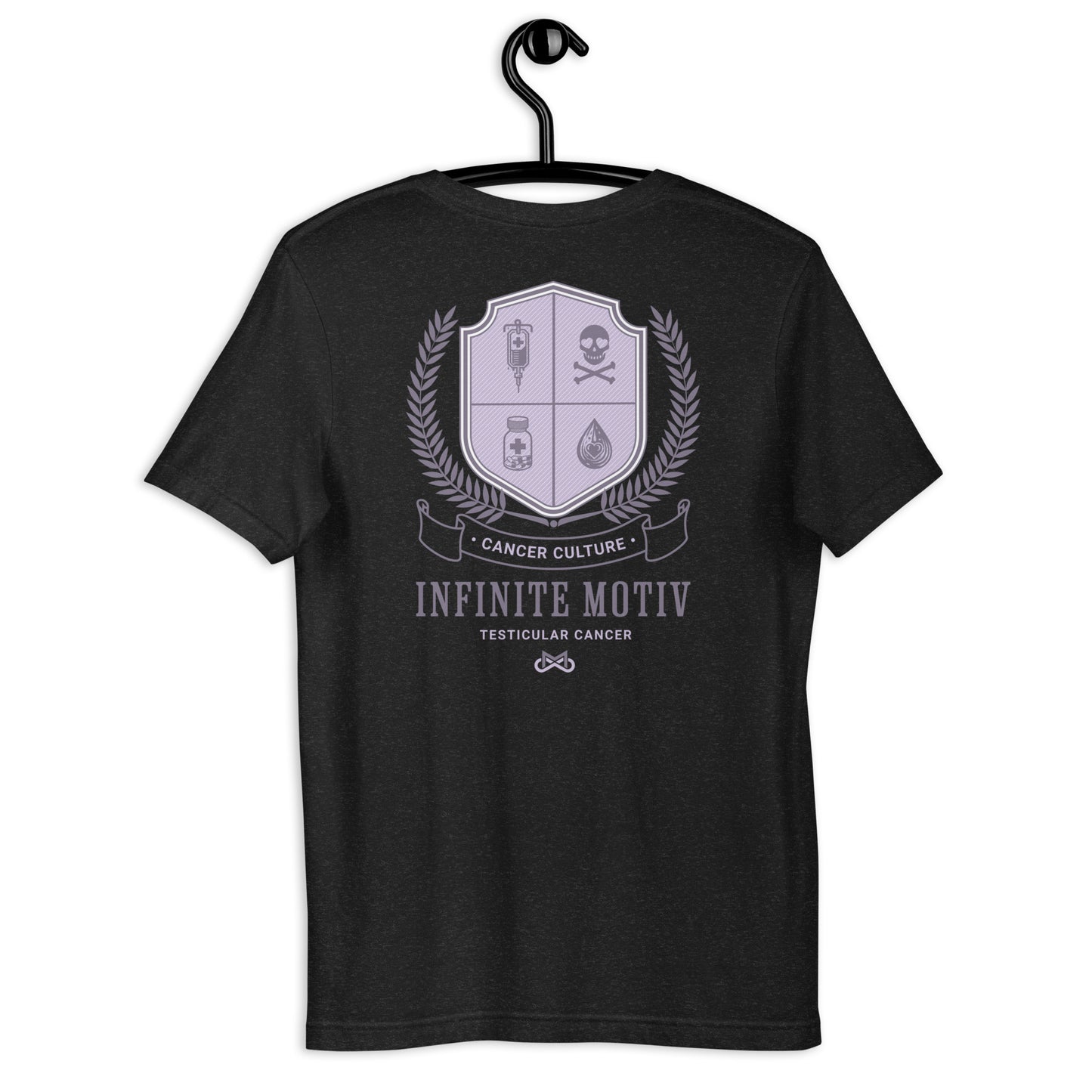 Unisex Testicular Cancer Crest Embroidered t-shirt