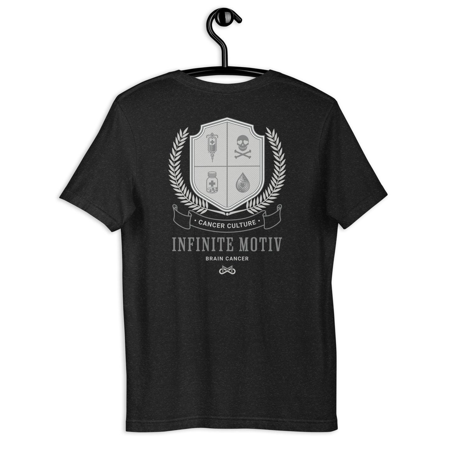 Unisex Brain Cancer Crest Embroidered t-shirt