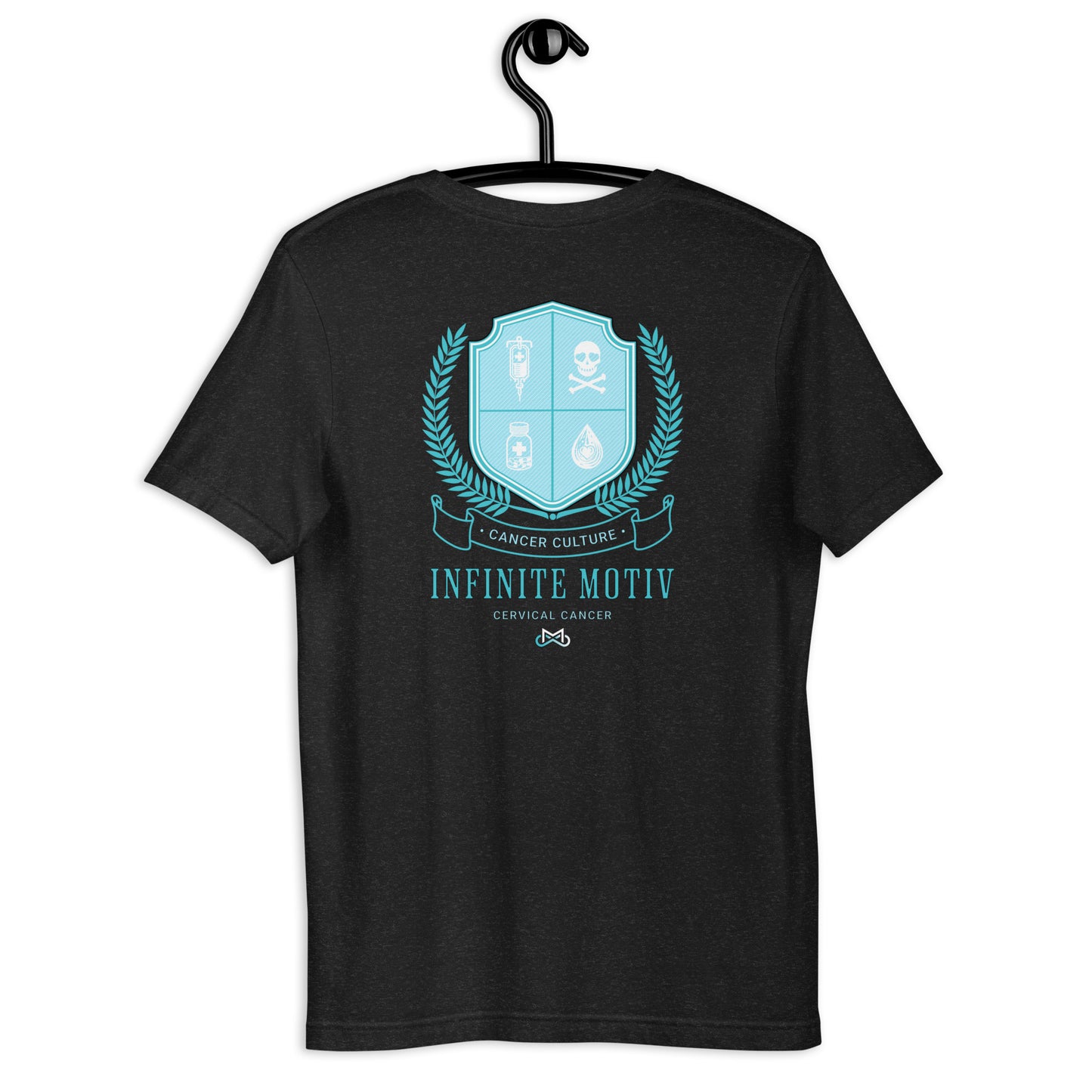 Unisex Cervical Cancer Crest Embroidered t-shirt