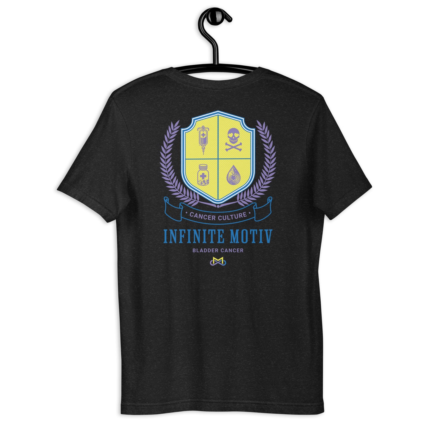 Unisex Bladder Cancer Crest Embroidered t-shirt