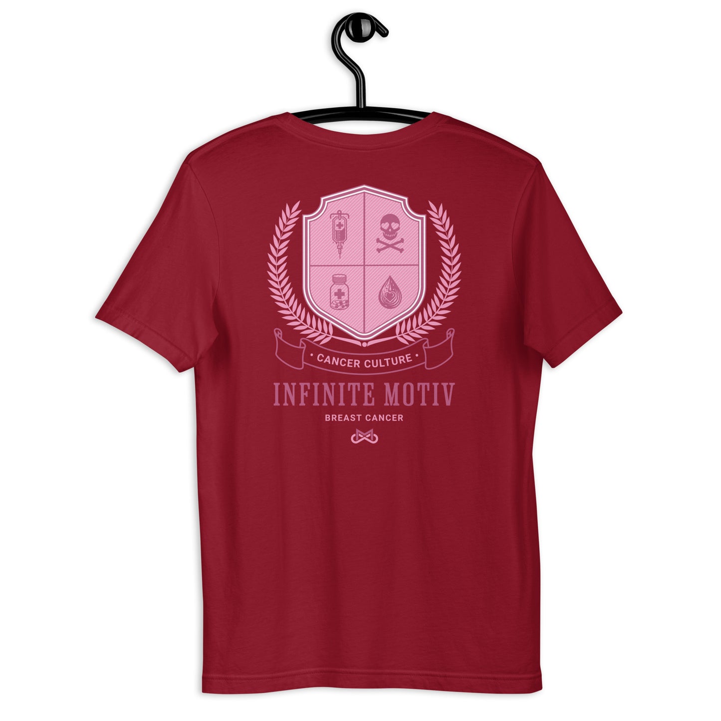 Unisex Breast Cancer Crest Embroidered t-shirt