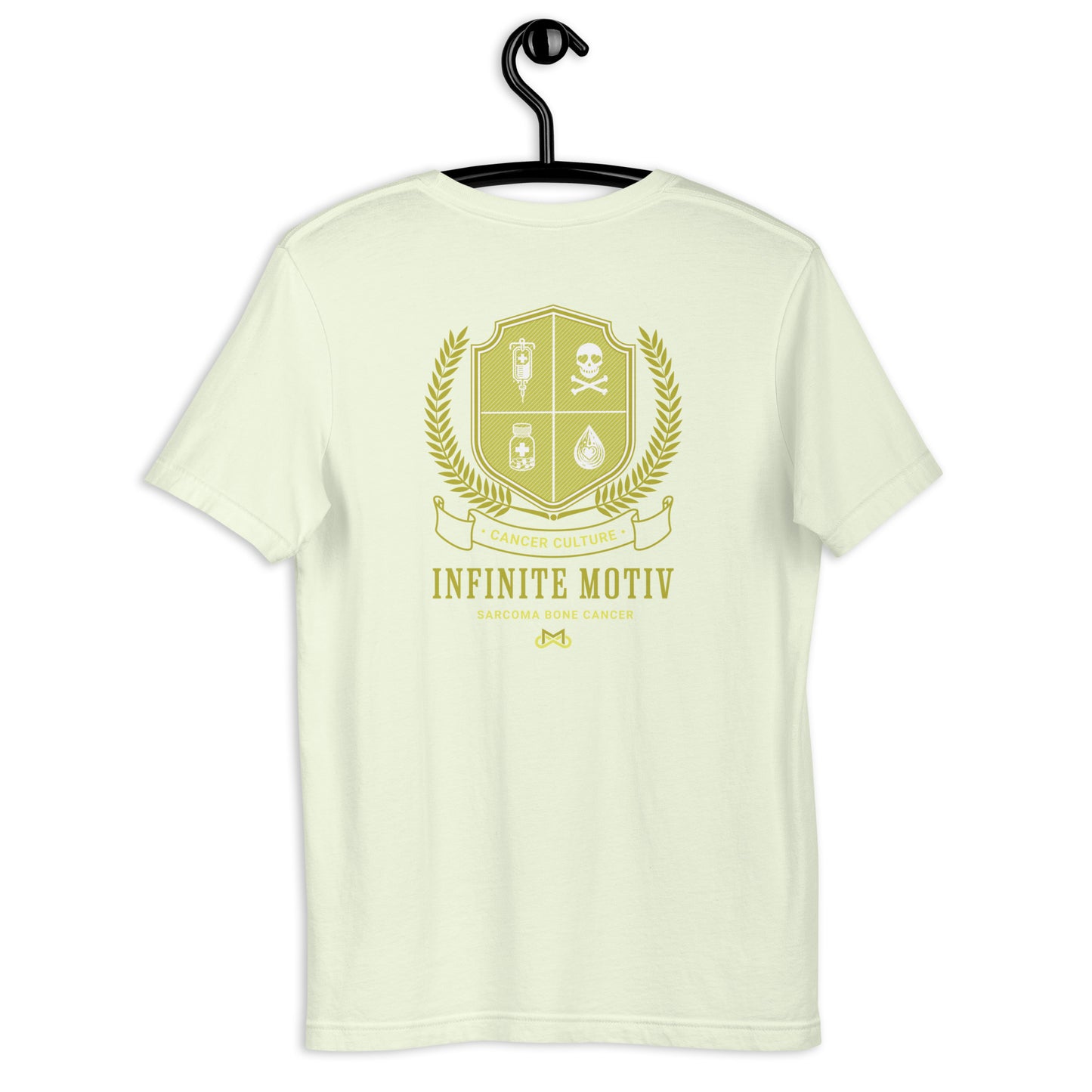 Unisex Sarcoma Bone Cancer Crest Embroidered t-shirt