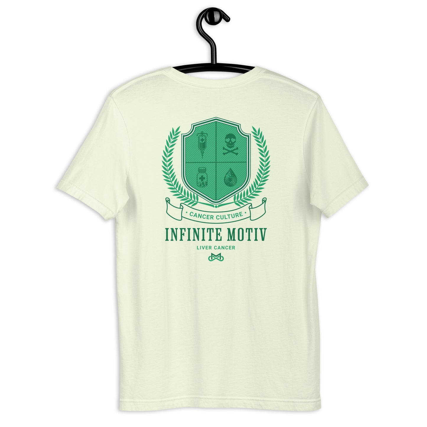 Unisex Liver Cancer Crest Embroidered t-shirt