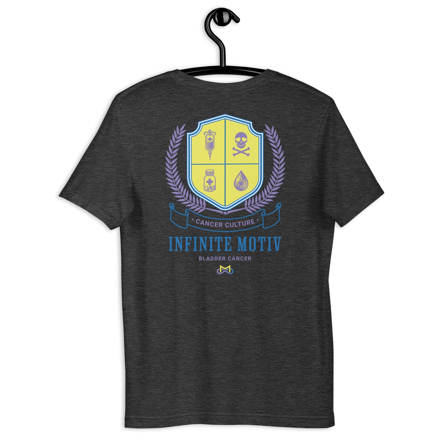 Unisex Bladder Cancer Crest Embroidered t-shirt