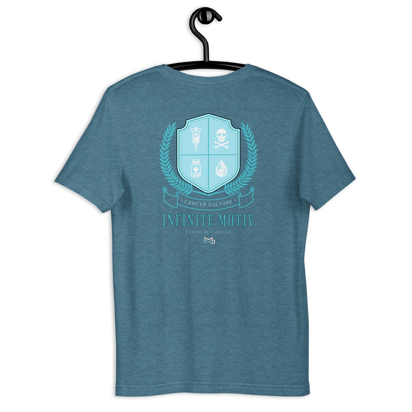 Unisex Cervical Cancer Crest Embroidered t-shirt