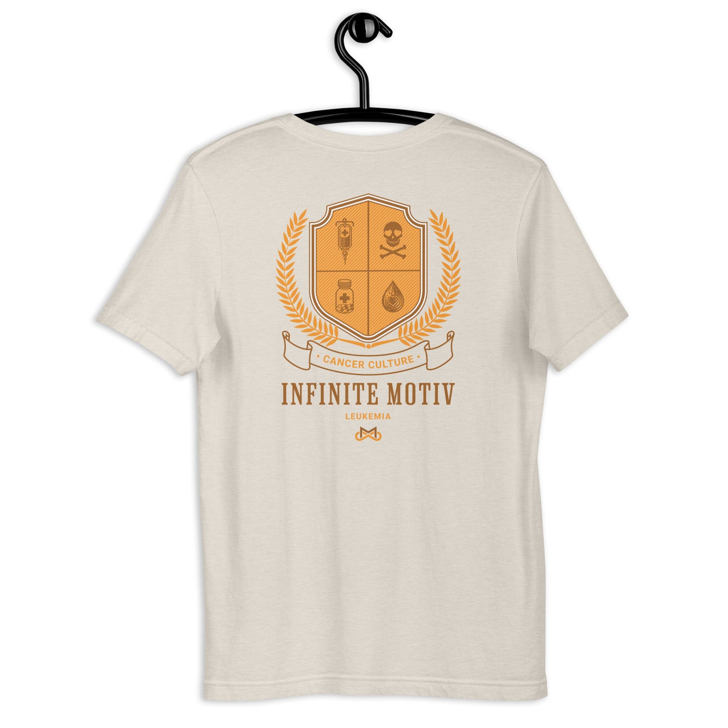 Unisex Leukemia Crest Embroidered t-shirt