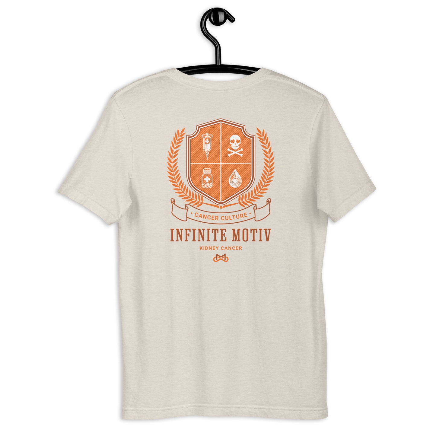 Unisex Kidney Cancer Crest Embroidered t-shirt