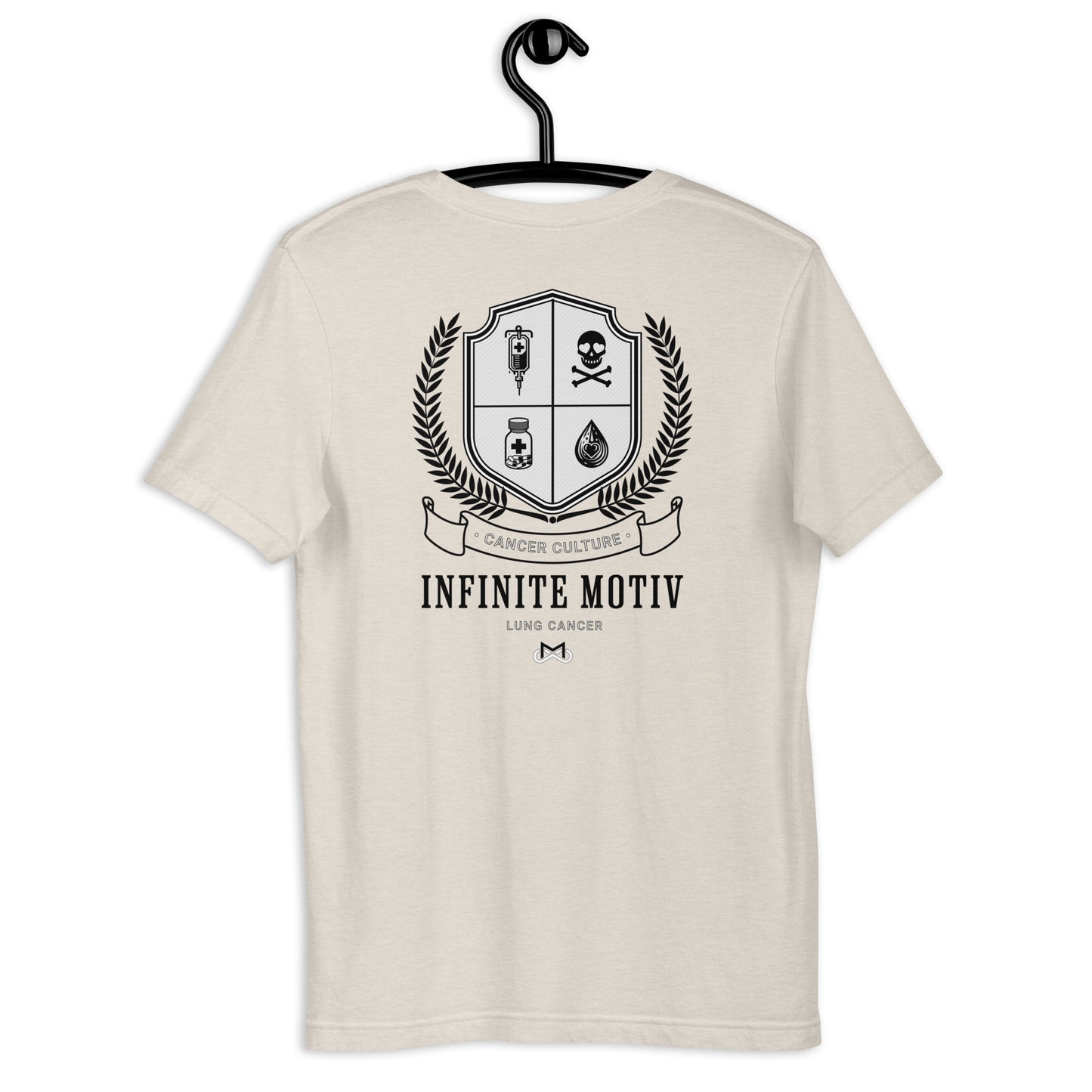 Unisex Lung Cancer Crest Embroidered t-shirt