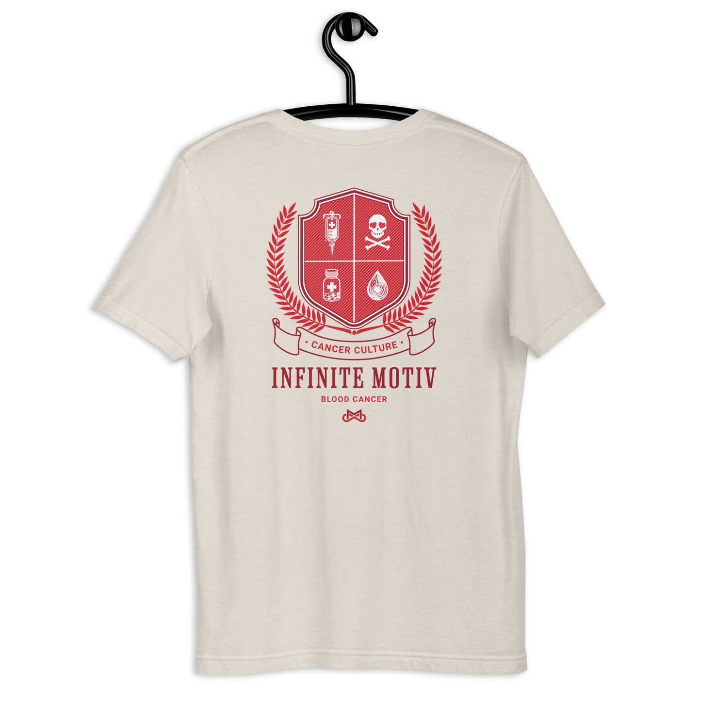 Unisex Blood Cancer Crest Embroidered t-shirt