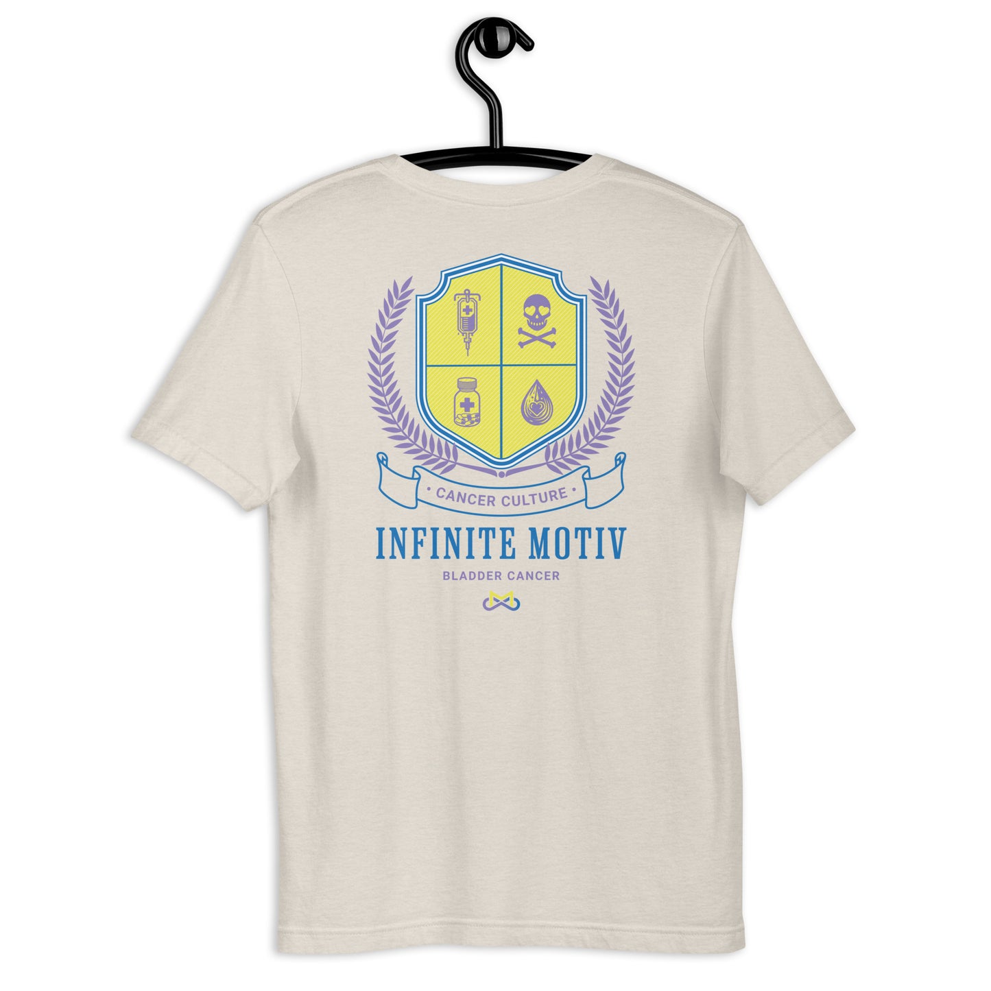 Unisex Bladder Cancer Crest Embroidered t-shirt