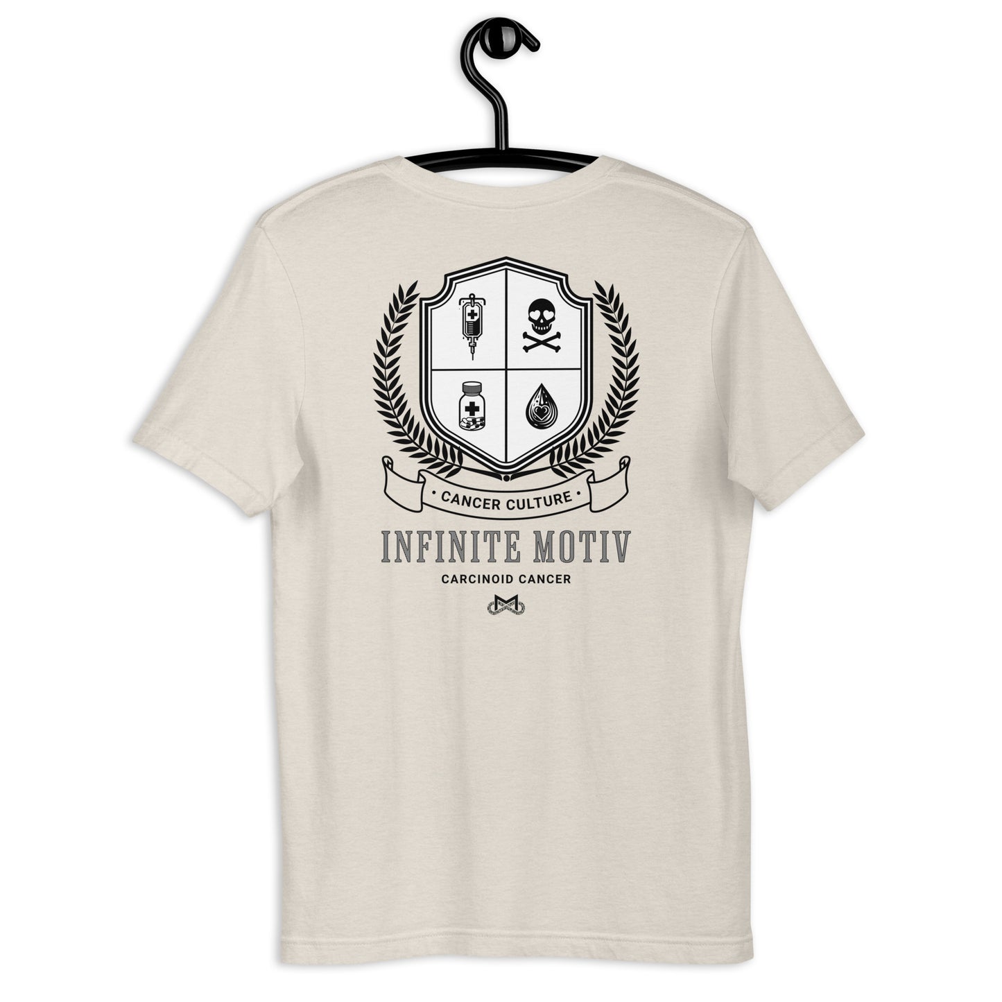 Unisex Carcinoid Cancer Crest Embroidered t-shirt