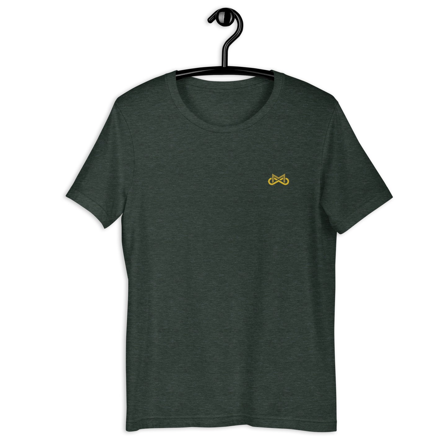 Unisex Childhood Cancer Crest Embroidered T-Shirt by Infinite Motiv | Comfortable, Stylish Support for Childhood Cancer Awareness