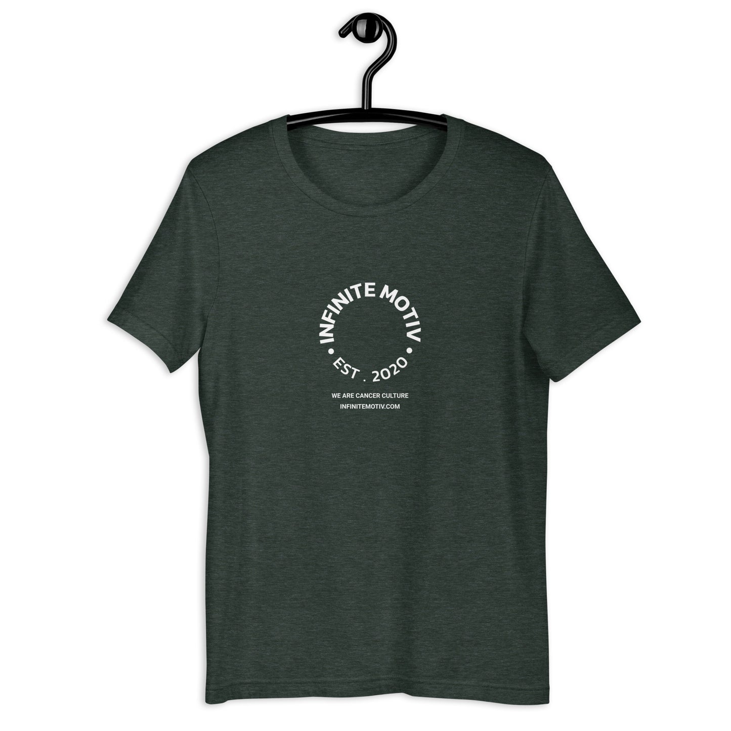 Full Circle White Cancer Awareness Unisex T-Shirt by Infinite Motiv | Soft, Lightweight Comfort for Everday Style