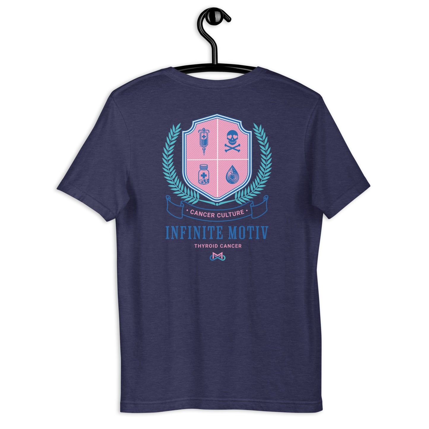 Unisex Thyroid Cancer Crest Embroidered t-shirt