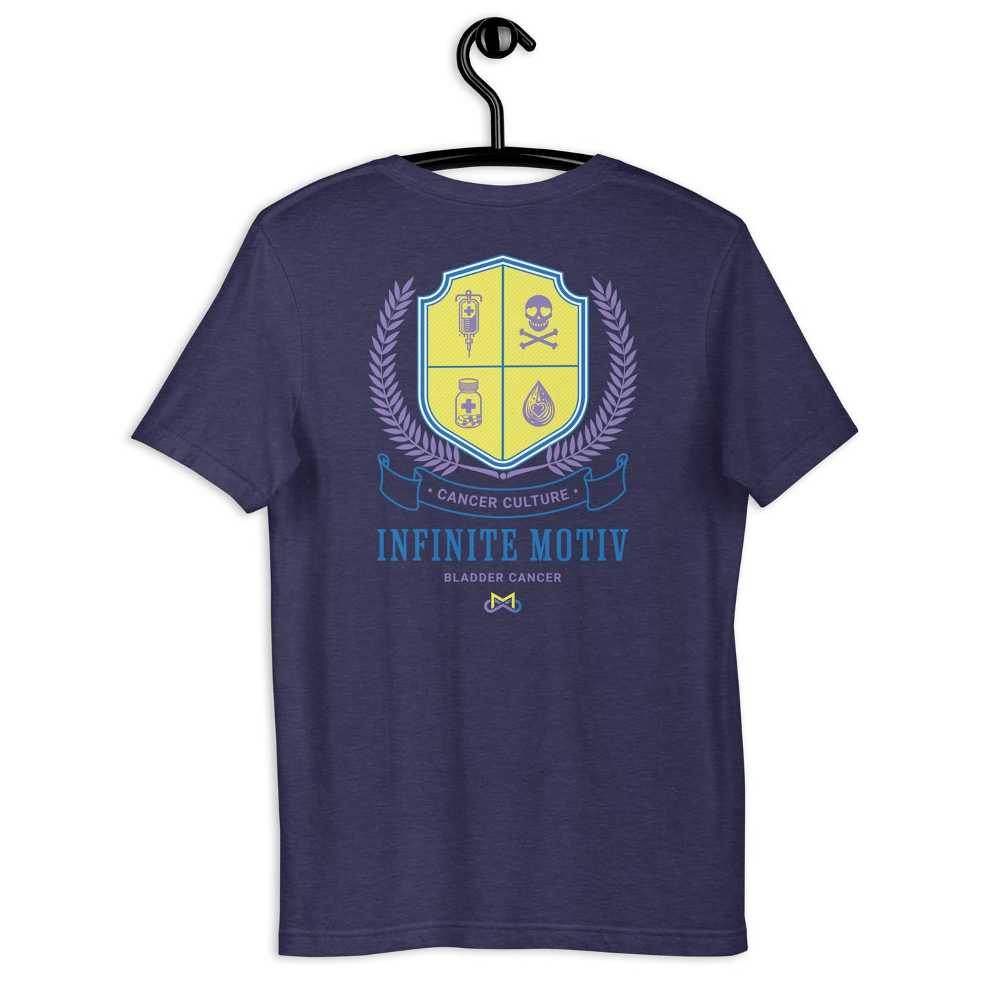 Unisex Bladder Cancer Crest Embroidered t-shirt