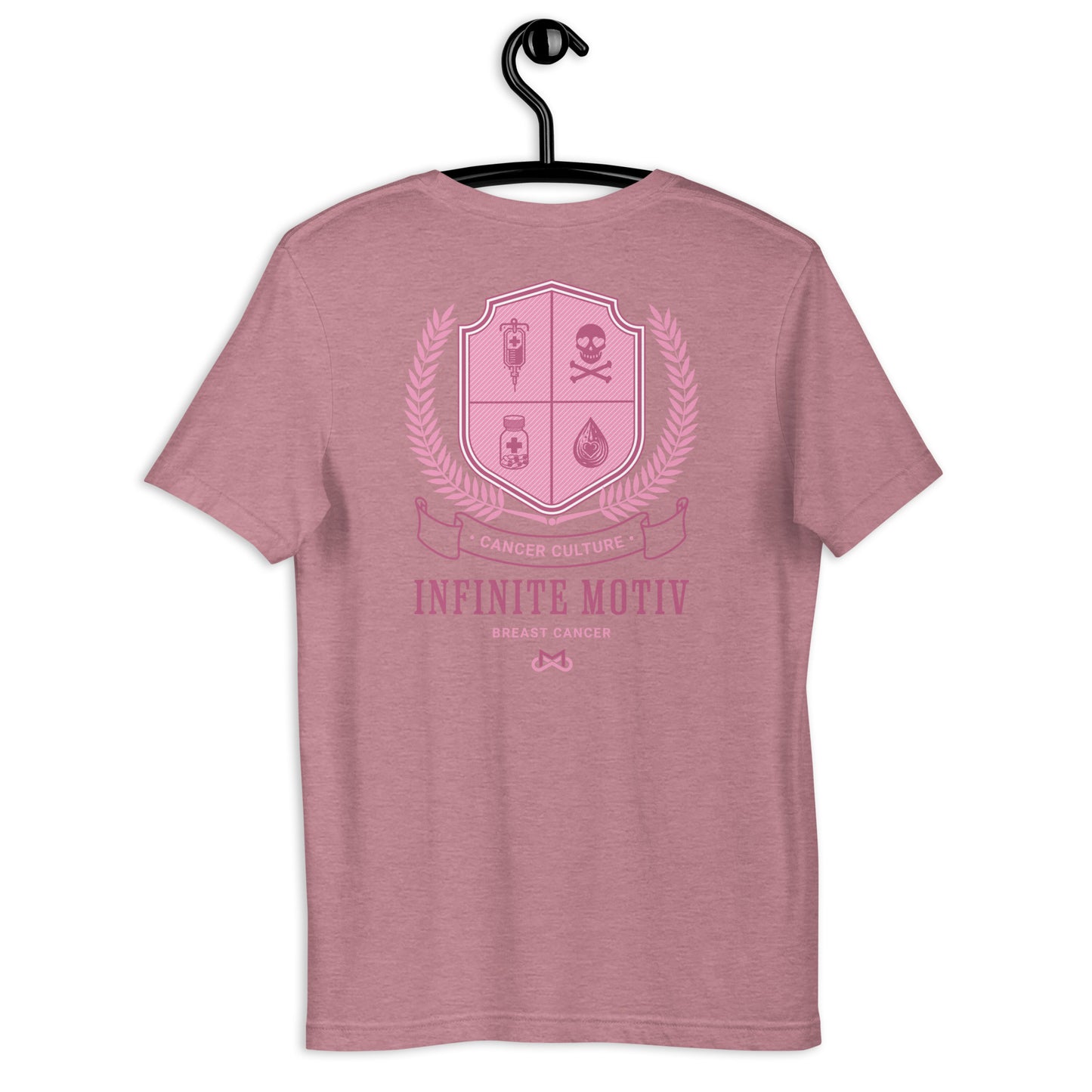 Unisex Breast Cancer Crest Embroidered t-shirt
