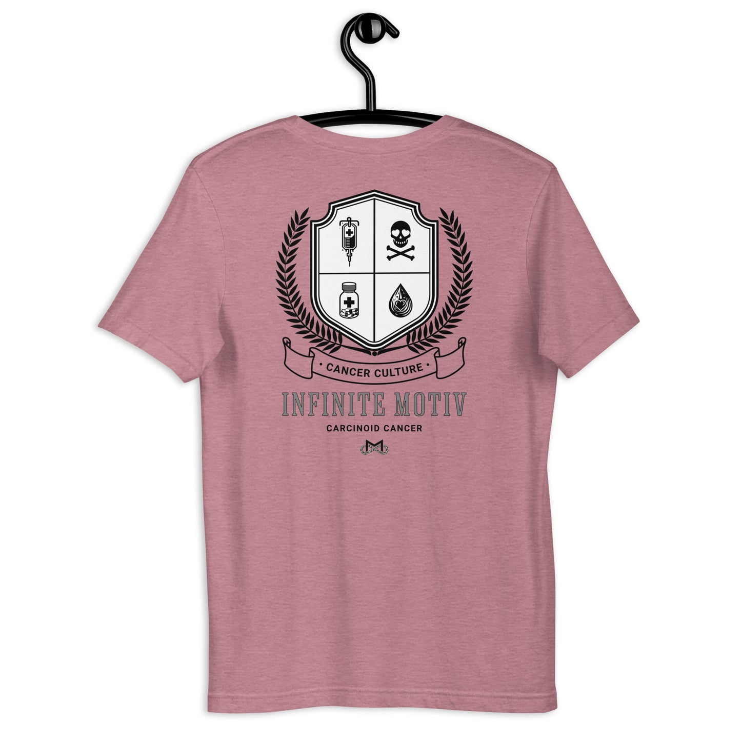 Unisex Carcinoid Cancer Crest Embroidered t-shirt