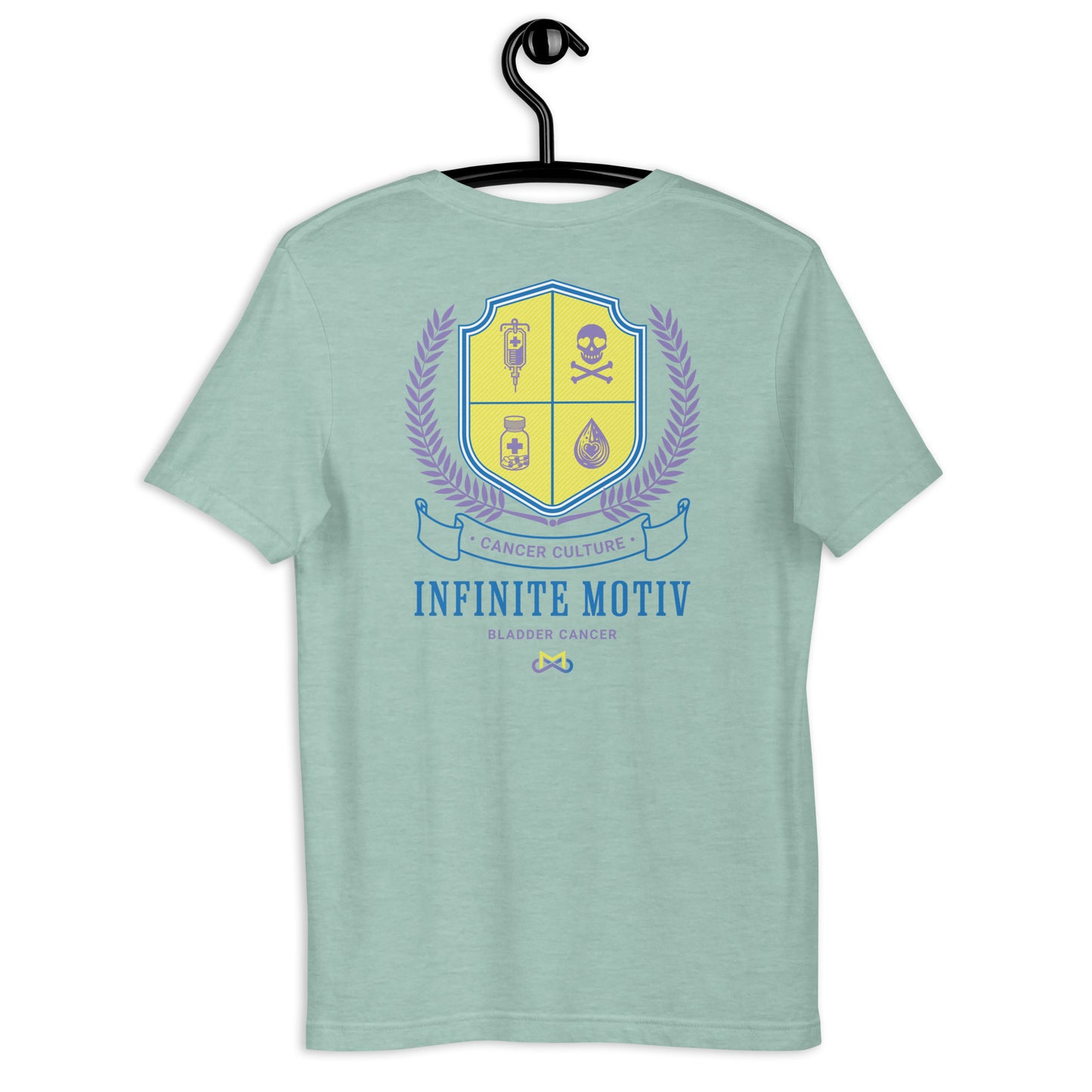 Unisex Bladder Cancer Crest Embroidered t-shirt