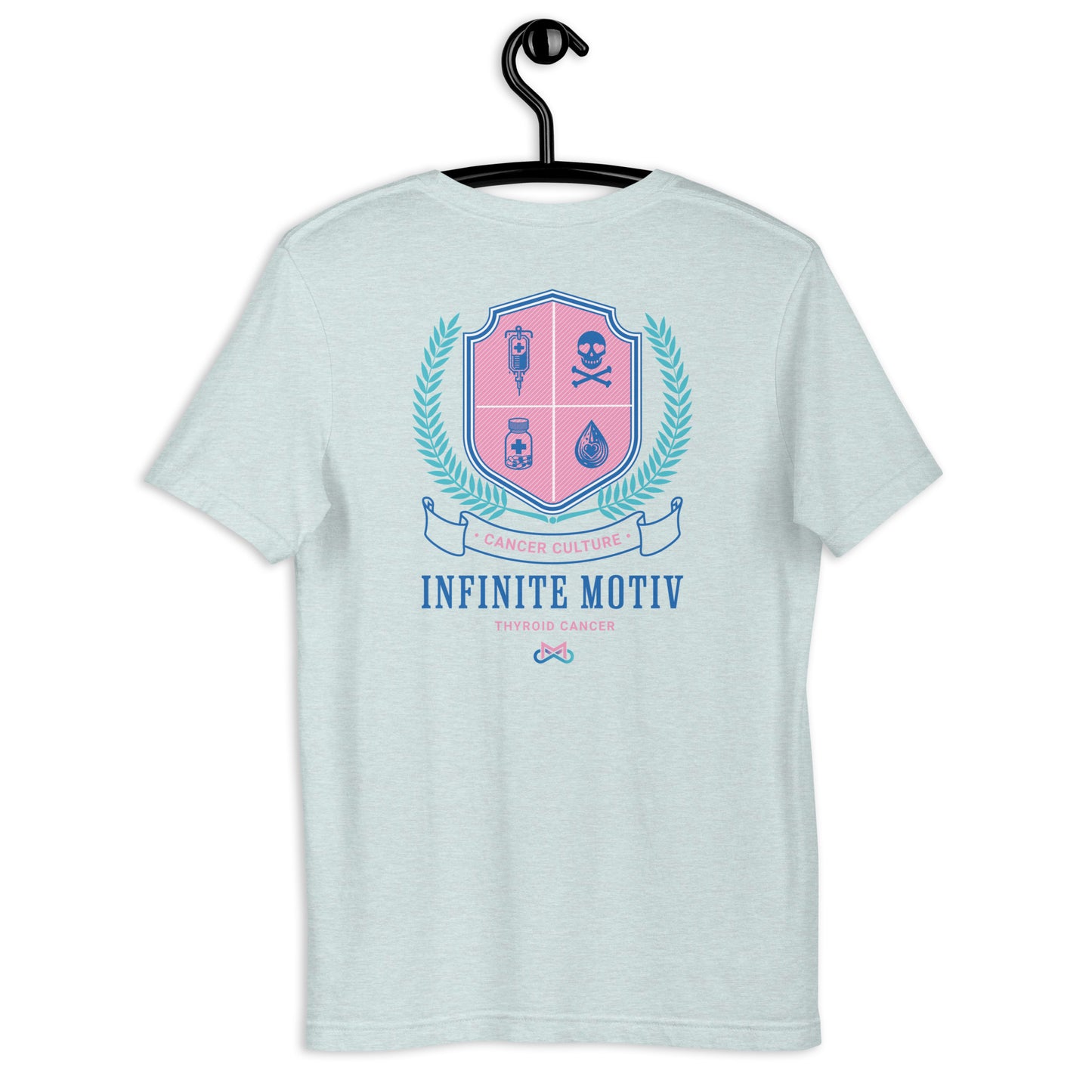 Unisex Thyroid Cancer Crest Embroidered t-shirt