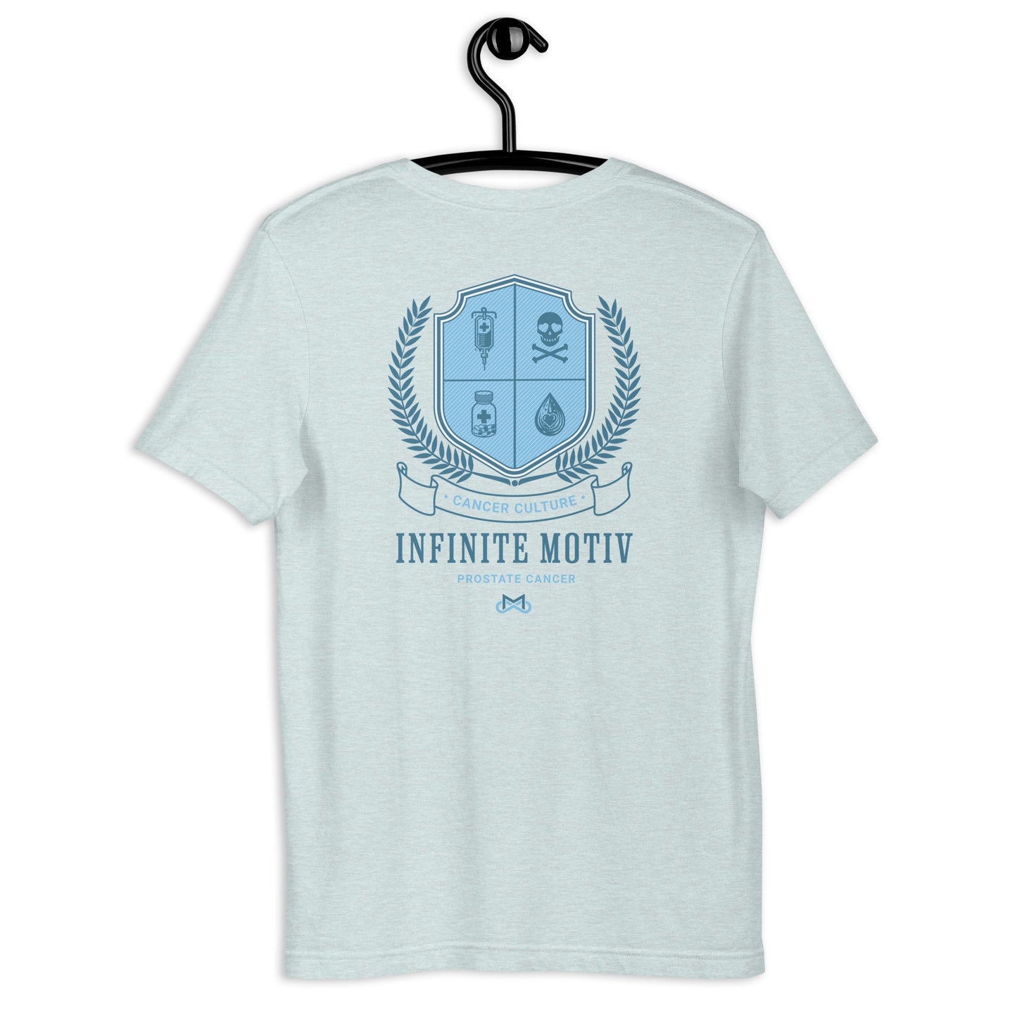 Unisex Prostate Cancer Crest Embroidered t-shirt