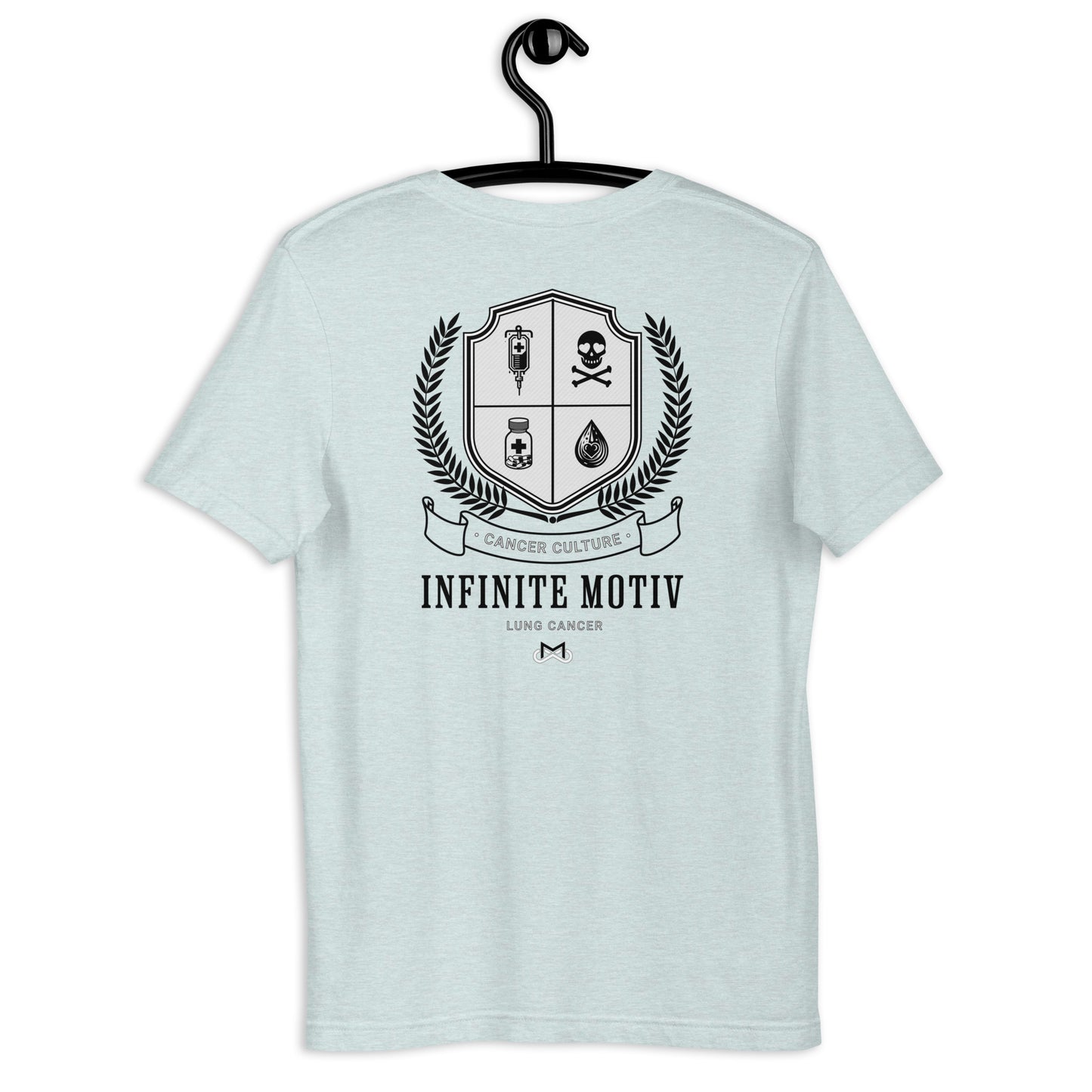 Unisex Lung Cancer Crest Embroidered t-shirt